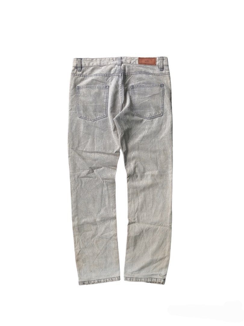 image of Ami Alexandre Mattiusi Denim in Grey, Men's (Size 32)