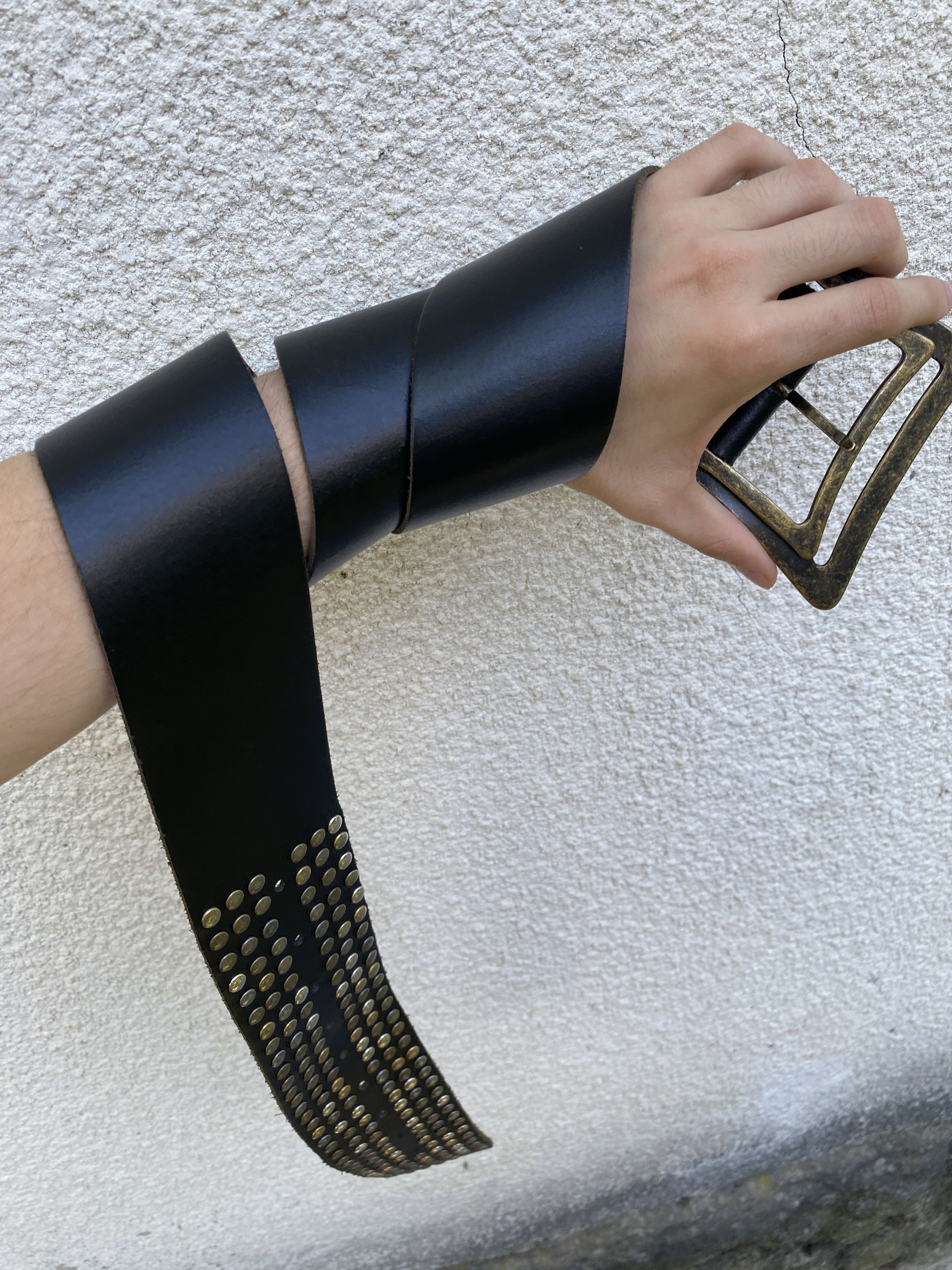 Hysteric Glamour VINTAGE BALENCIAGA STLYE CARTI ARCHIVE DRIP BIG LEATHER BELT Size ONE SIZE - 8 Thumbnail