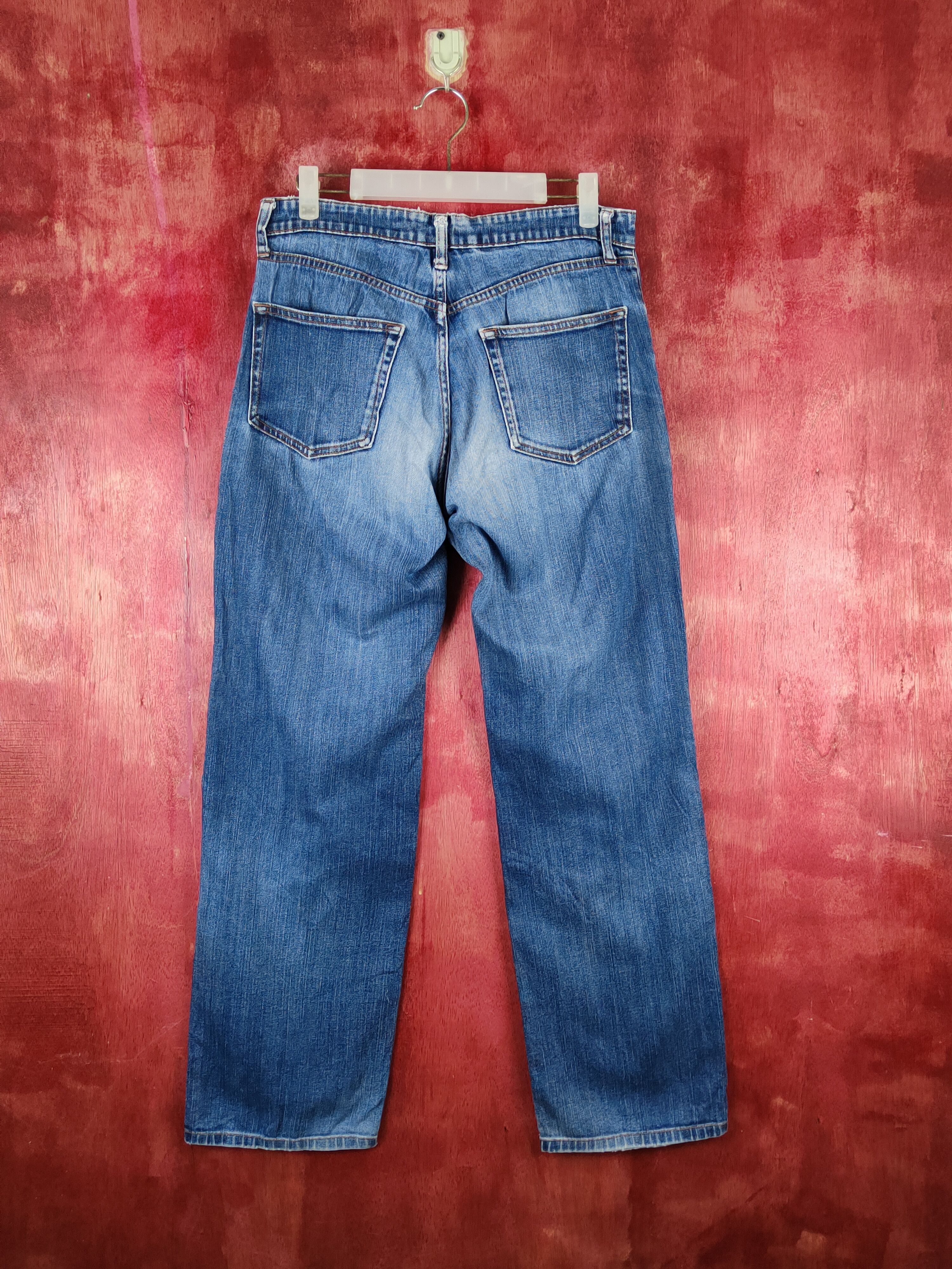 Japanese Brand Uniqlo Blue Distressed Ripped Jeans #S2216 Size US 29 - 7 Thumbnail
