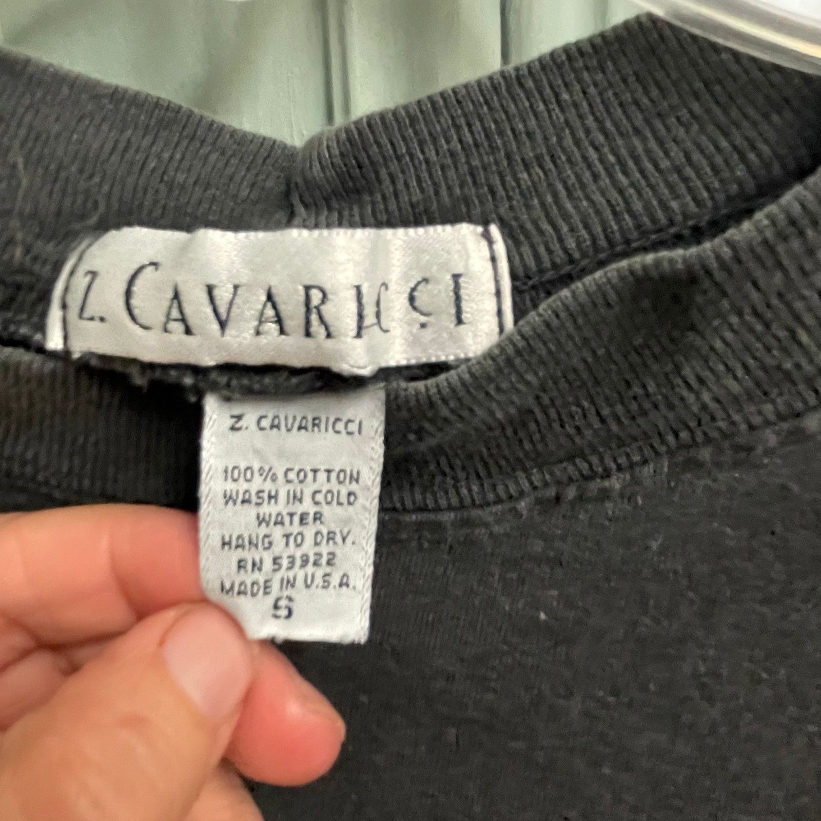 Other Z Cavaricci Vintage Black Long Sleeve Shirt Mock Neck Small Size US S / EU 44-46 / 1 - 4 Thumbnail