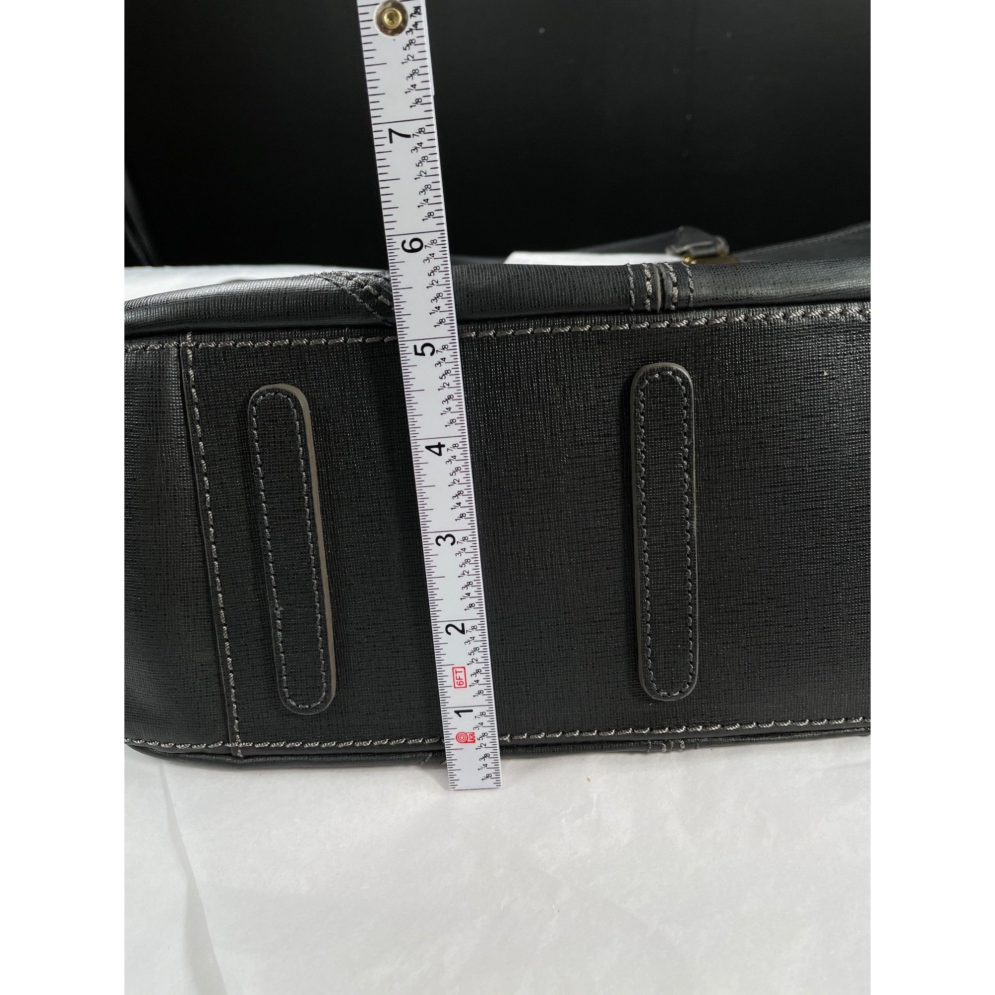 Brighton Brighton SKU 7523 Black Faux Leather Tote Bag With Gold Hard Size ONE SIZE - 11 Thumbnail