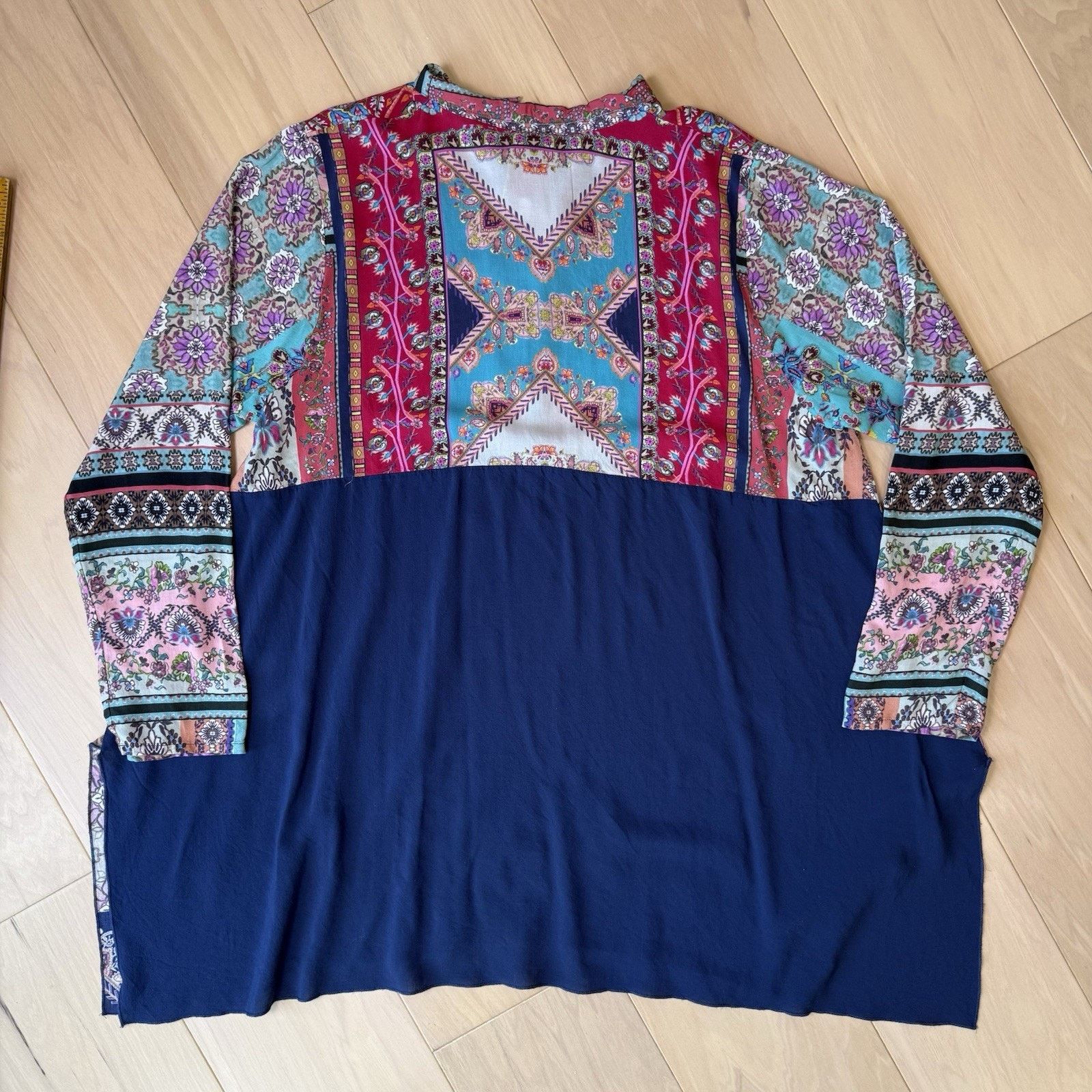 Johnny Was Johnny Was Meco Scarf Print Tunic Women's Large Multicolor Size L / US 10 / IT 46 - 9 Thumbnail