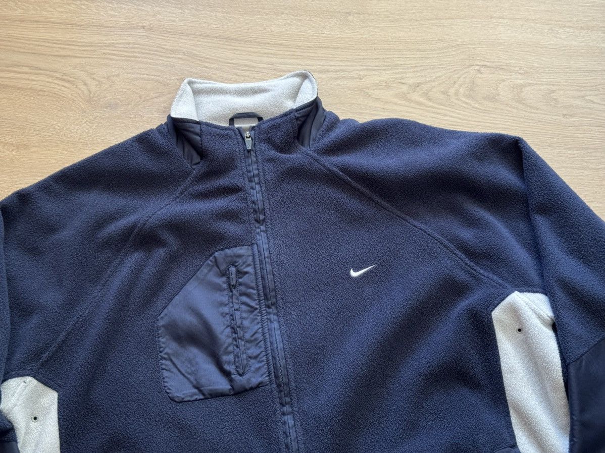 Nike Vintage 90’s Nike ACG y2k Sport Nylon Blue Fleece Jacket Size US XL / EU 56 / 4 - 2 Thumbnail