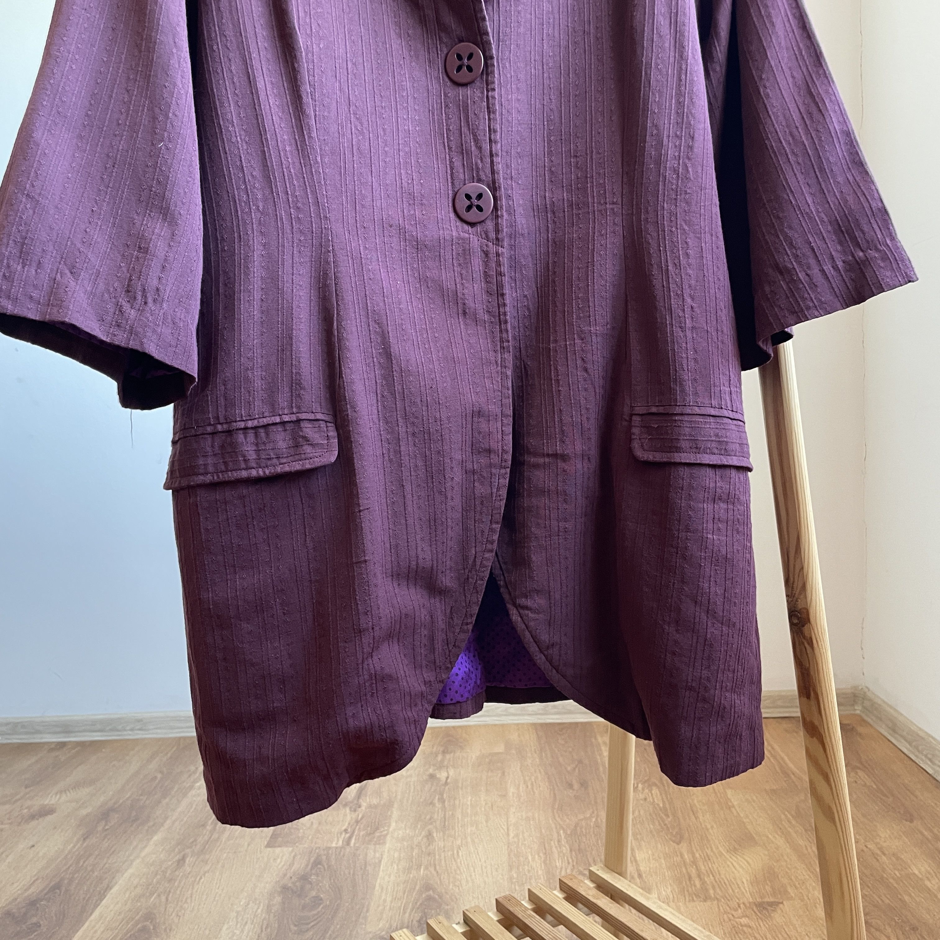 Gudrun Sjoden Gudrun Sjoden Womens Muslin Ornamental Cotton Flex Coat Size XL / US 12-14 / IT 48-50 - 5 Thumbnail