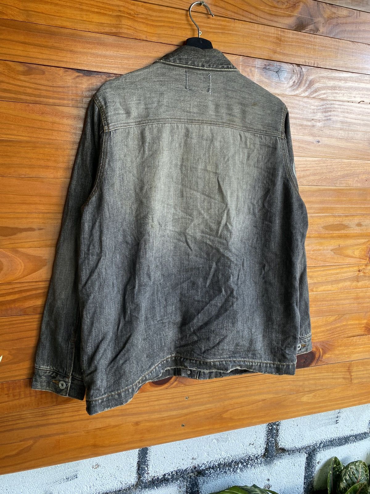 Japanese Brand Braitone Washed Denim Jacket Vintage Japanese Style Grey Size US L / EU 52-54 / 3 - 13 Thumbnail