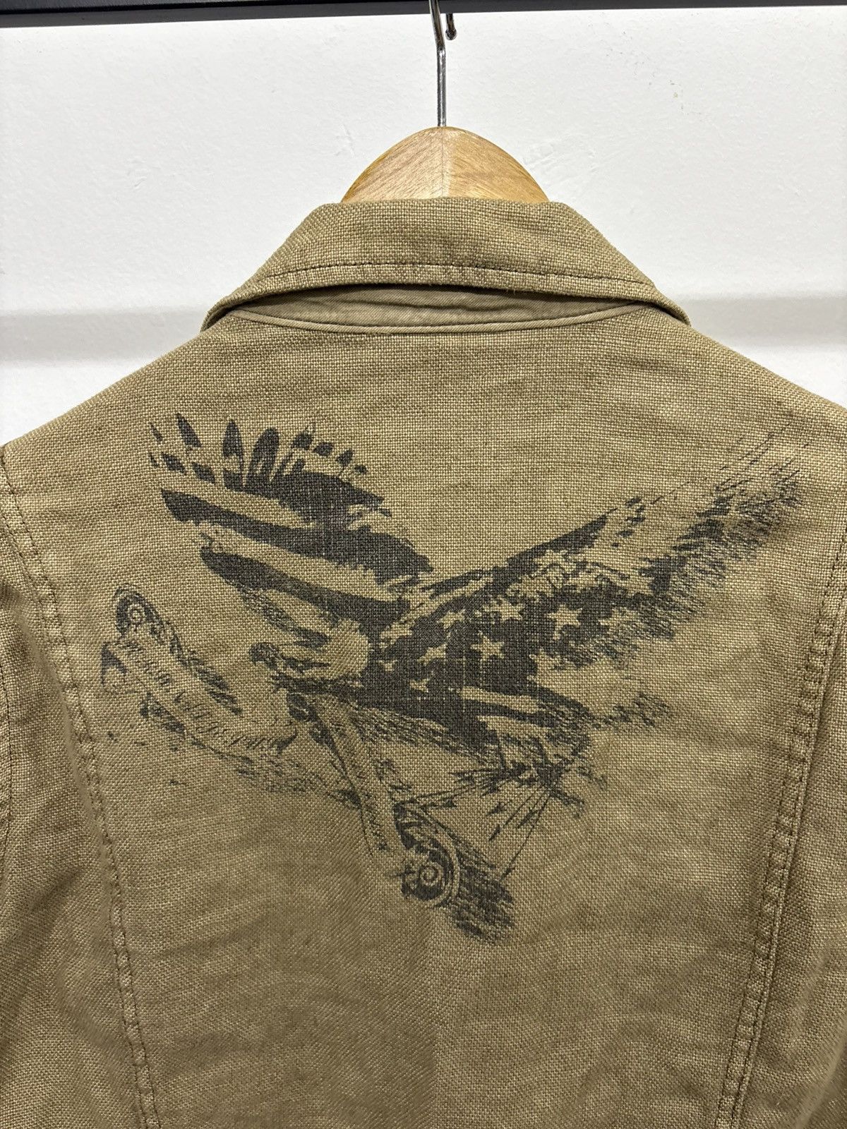 If Six Was Nine Royal Flush Linen Jacket Distressed Trucker Size US M / EU 48-50 / 2 - 11 Thumbnail