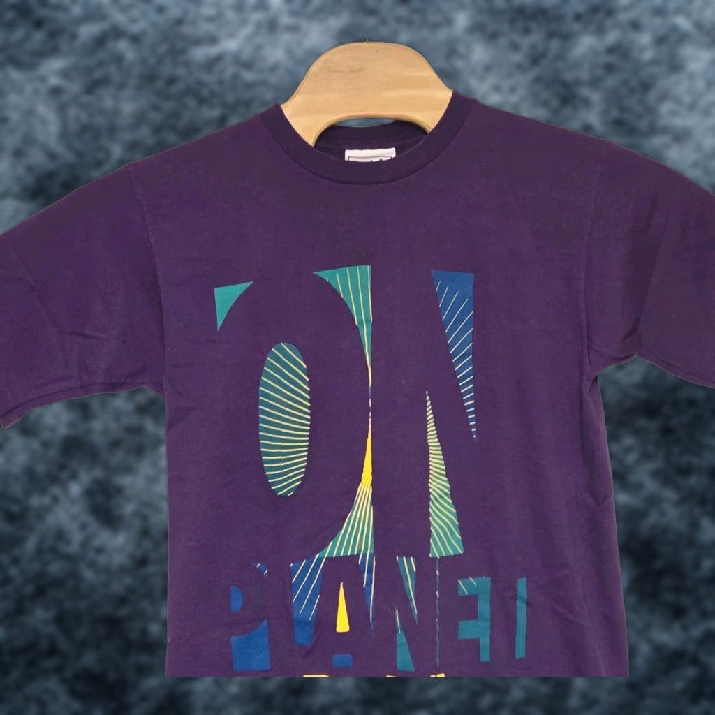 Reebok VINTAGE Reebok Shirt Mens Medium Purple Single Stitch Tee 90s Logo Graphic Crew Neck Short Sleeve Cotton Size US M / EU 48-50 / 2 - 1 Thumbnail