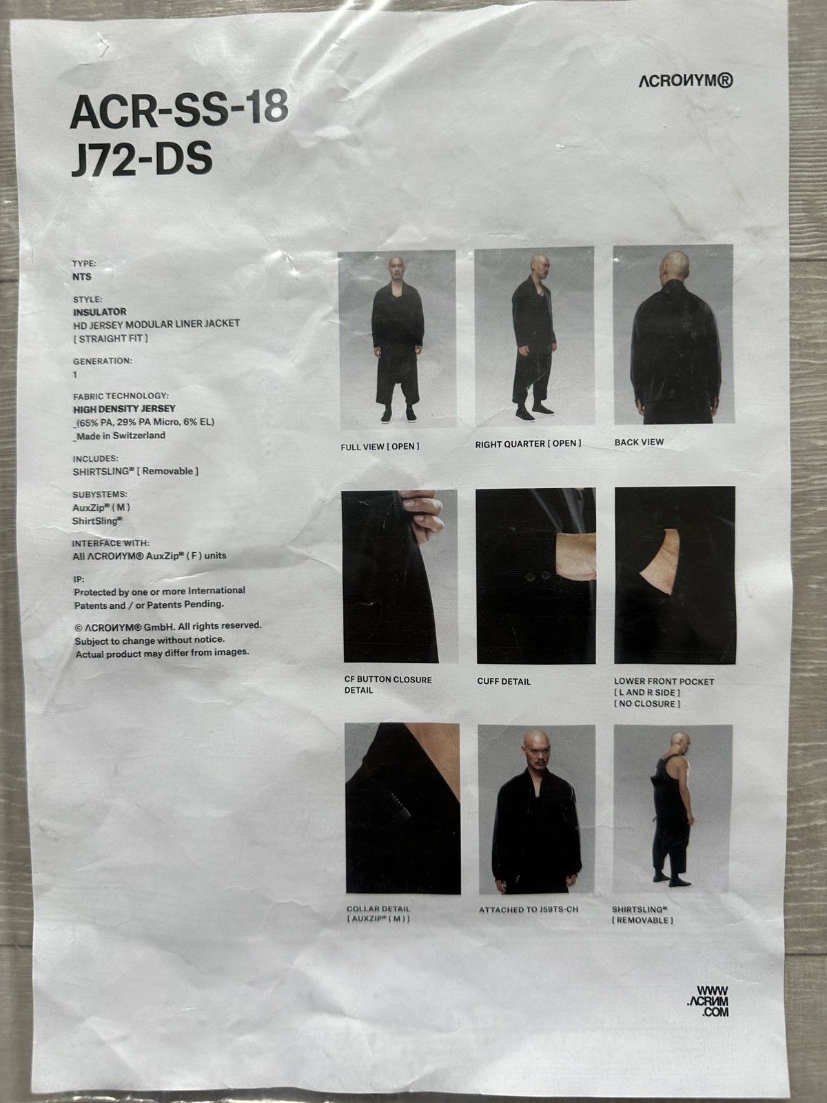 Acronym ACRONYM J72-DS SS18 size M | Grailed