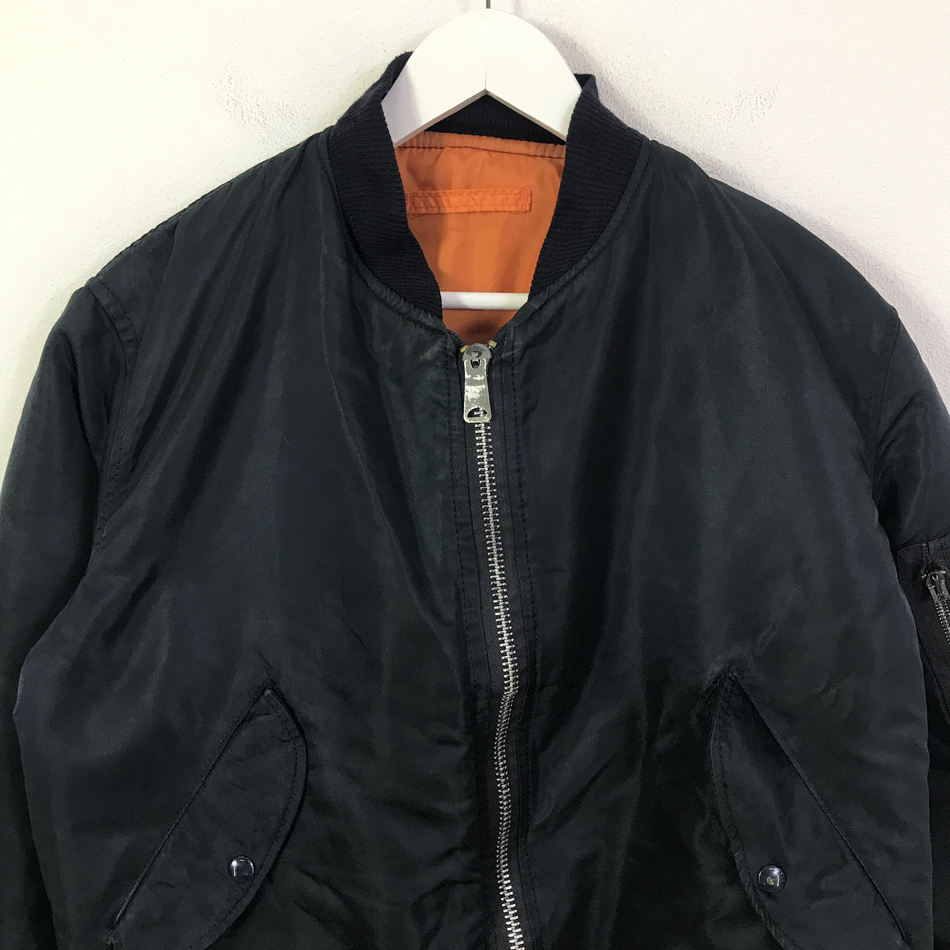 Alpha Industries Vtg Alpha Industries bombers Navy jacket K109B15 Size US M / EU 48-50 / 2 - 2 Thumbnail