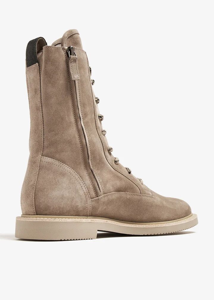 Brunello Cucinelli o1w1db10825 Pair Of Ankle Boots in Dark Brown Size US 7 / IT 37 - 4 Thumbnail