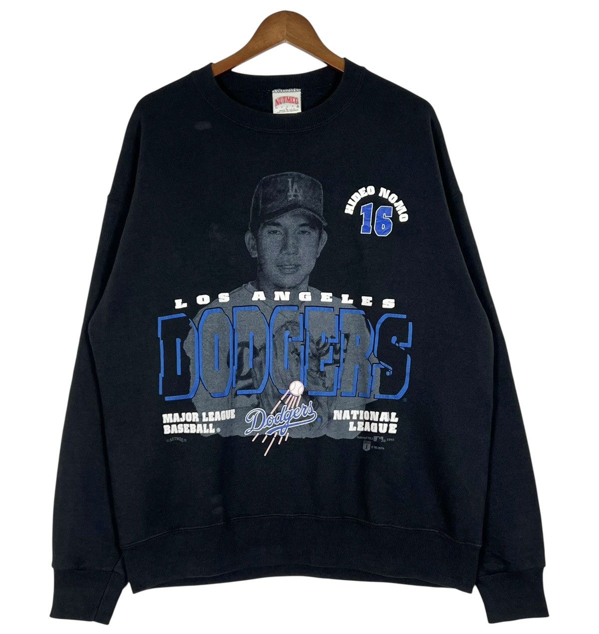 Nutmeg Vintage Los Angeles Dodgers NOMO 1995 Sweatshirt Size US L / EU 52-54 / 3 - 1 Thumbnail