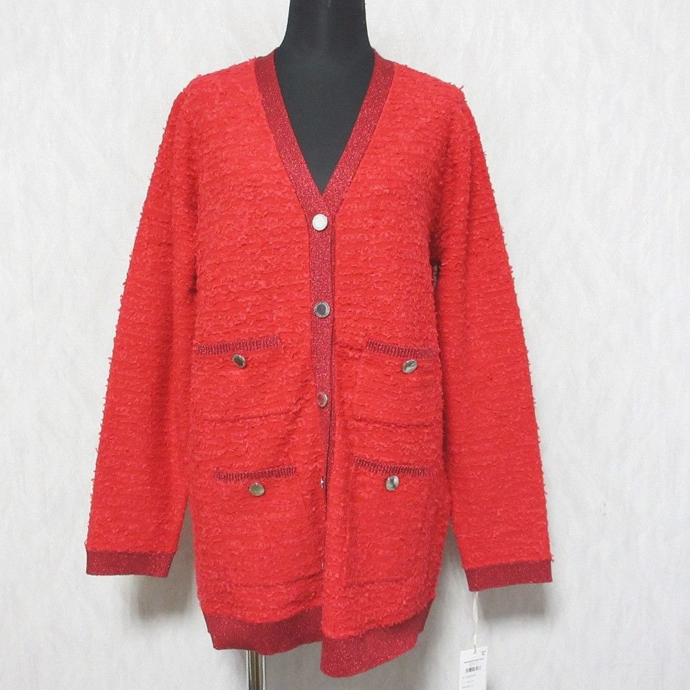 Other Other GRACE CONTINENTAL Tweed Bicolor Knit Cardigan Others Tops 0124453018 DUTY FREE for USA Size ONE SIZE - 1 Thumbnail