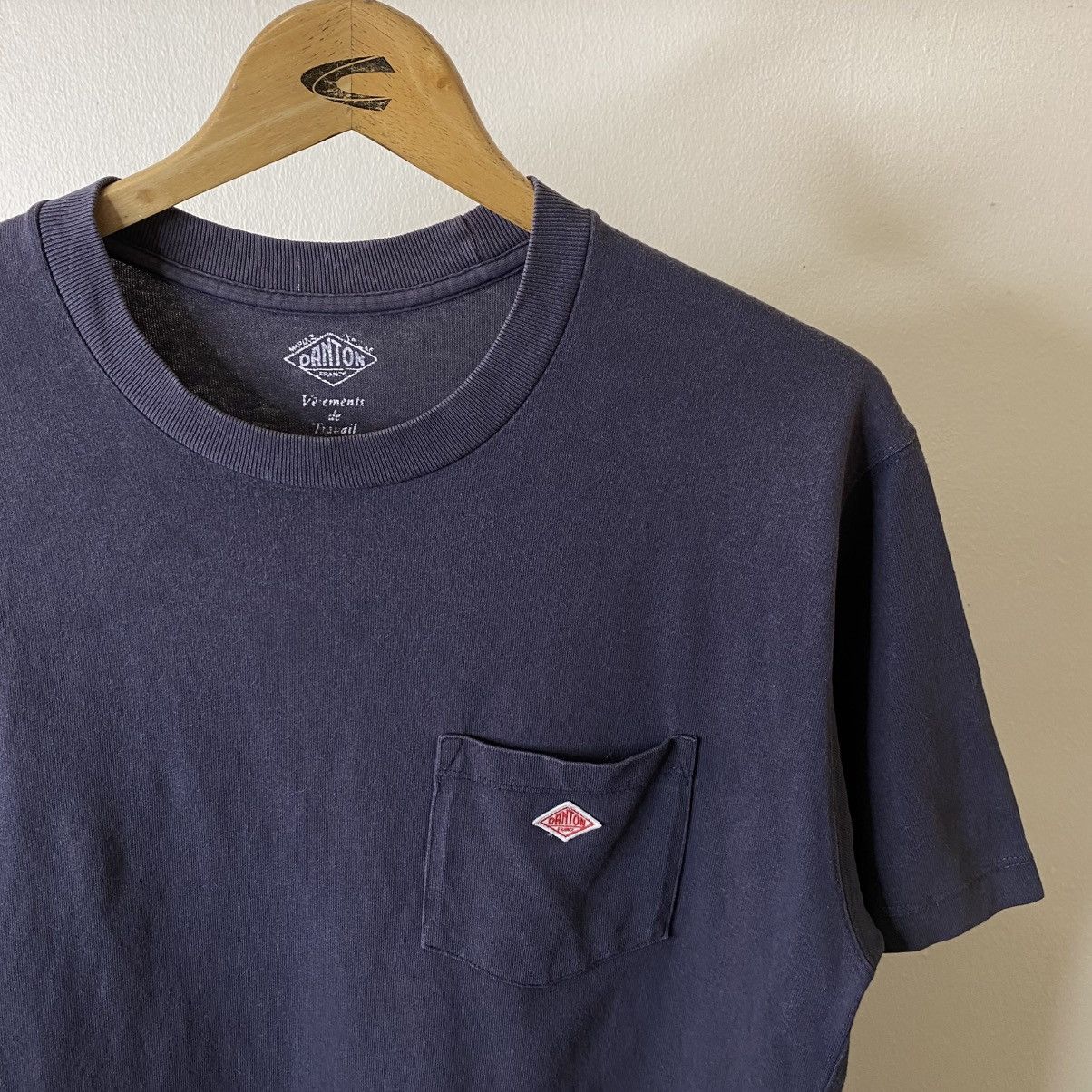 Danton Danton Single Pocket Blank T Shirt Size US M / EU 48-50 / 2 - 2 Thumbnail