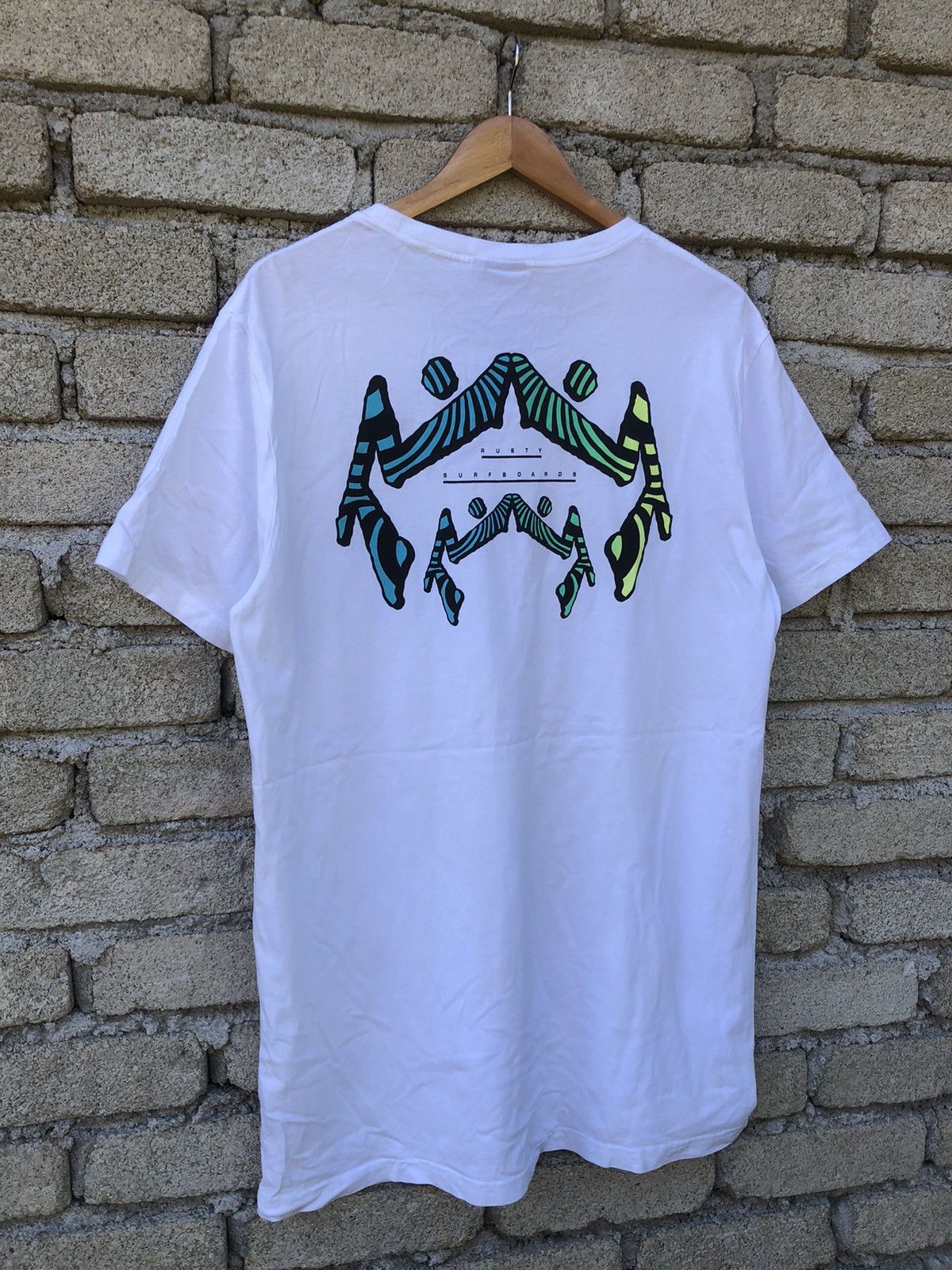 Quiksilver Vintage Y2K Rusty Surfboards Logo Backhit Tshirt Size US L / EU 52-54 / 3 - 3 Thumbnail