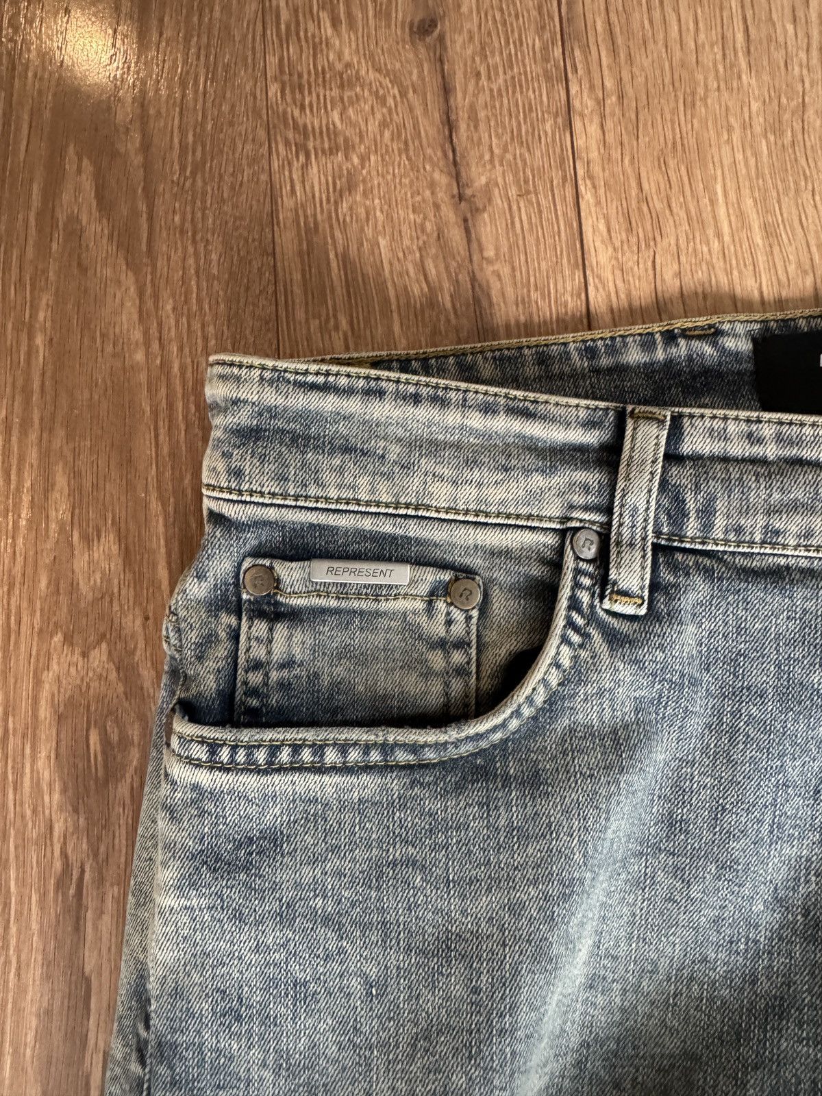 Represent Clo. Represent Blue Distressed Denim Size US 32 / EU 48 - 4 Thumbnail