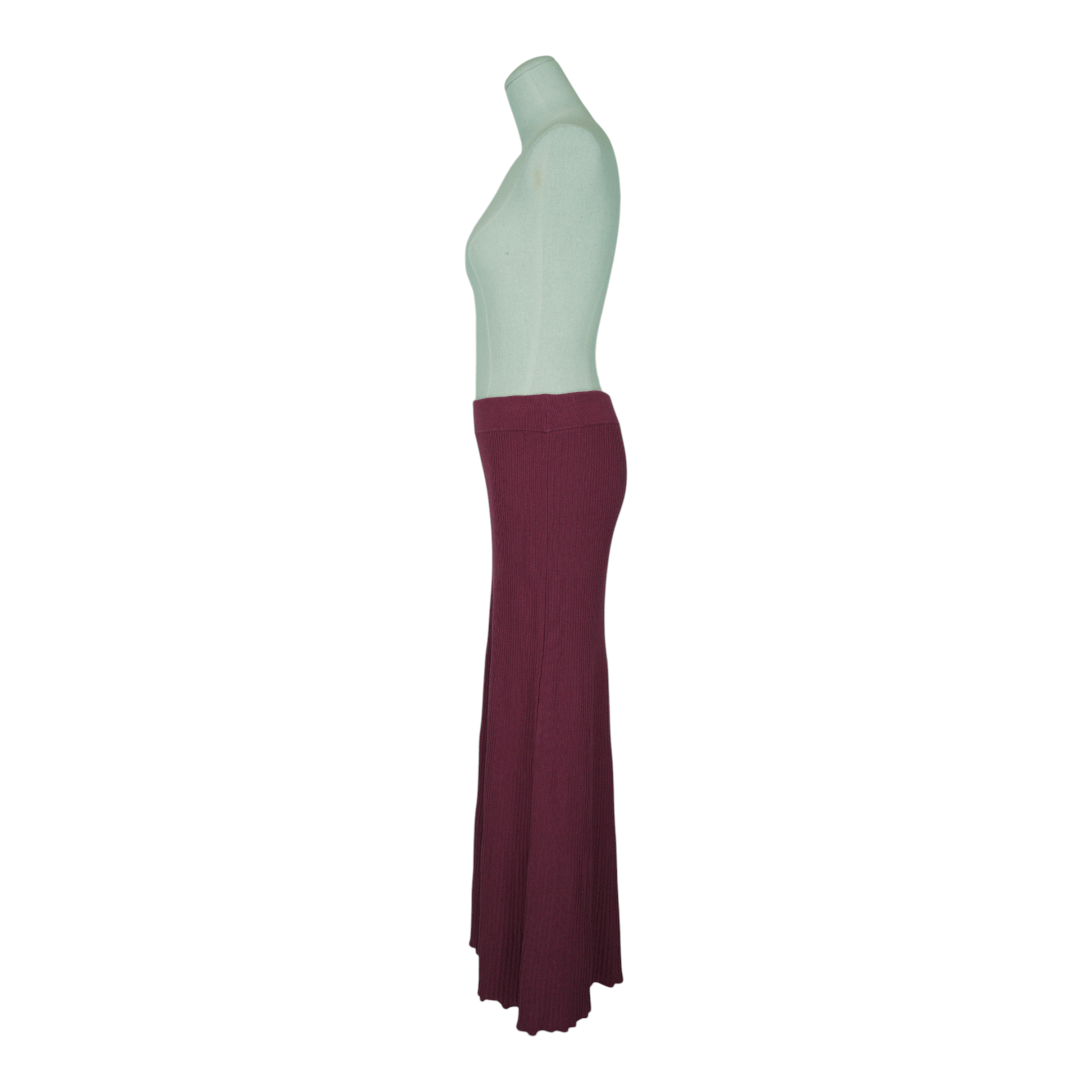 Free People Shine Bright Knit Maxi Skirt Burgundy Purple Sz Small Size 27" / US 4 / IT 40 - 8 Thumbnail