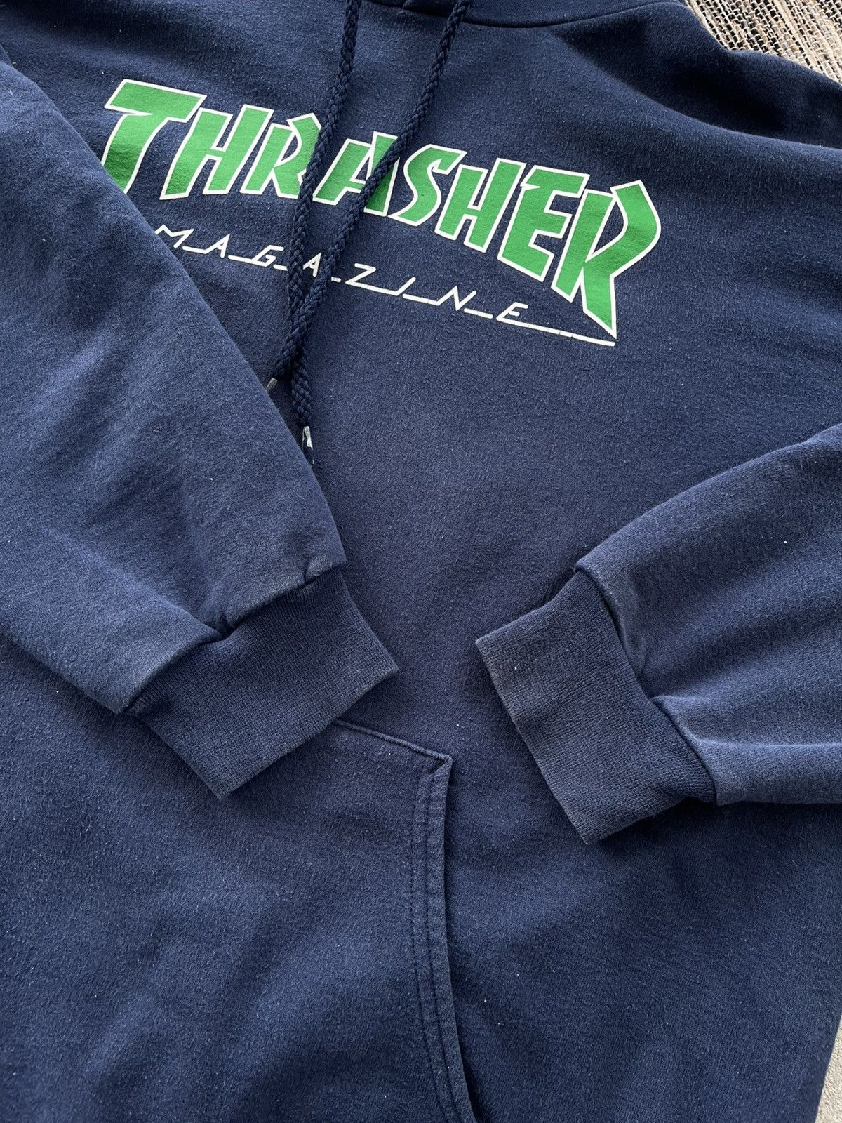 Thrasher Vintage 00s Thrasher Faded Blue minimalistic sk8 y2k Hoodie Size US L / EU 52-54 / 3 - 8 Thumbnail