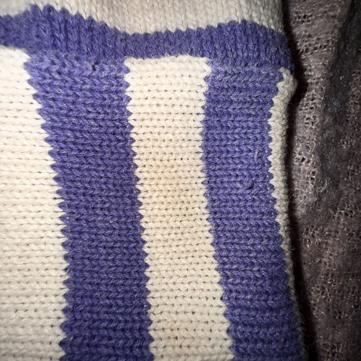 Other 80s Conspiracy Archive Shaker Knit Striped Mock Neck Purple Size L / US 10 / IT 46 - 19 Thumbnail