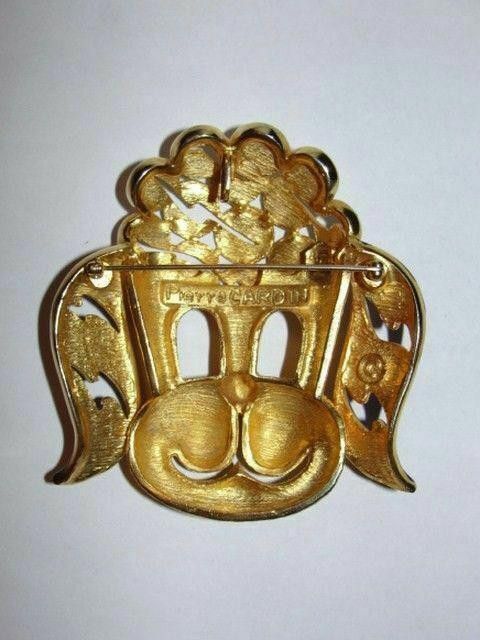 Pierre Cardin Pierre Cardin 18 kt Gold Plated Enamel Poodle Head Pin Size ONE SIZE - 3 Thumbnail