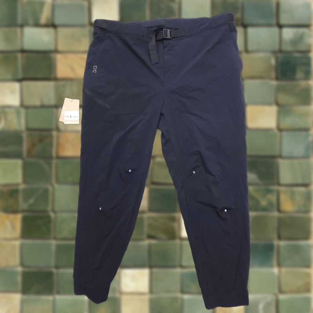 VINTAGE On Cloud Trek Pants Womens 2XL Black Belted Jogger Stretch Hiking Travel Run NWT