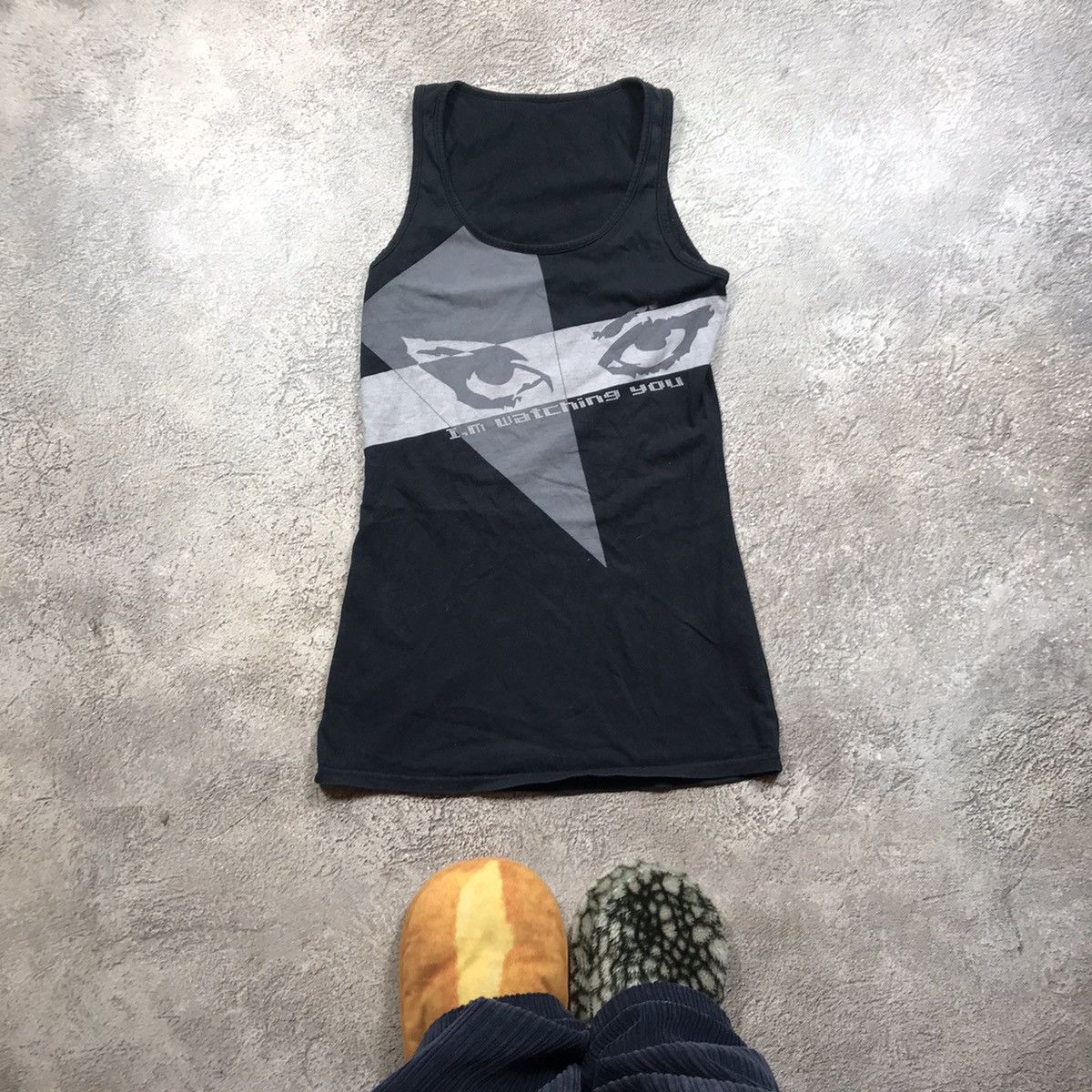 Vintage Vintage 90s Graphic Tank Top Y2K Streetwear Skate Small Boxy Size S / US 4 / IT 40 - 1 Thumbnail