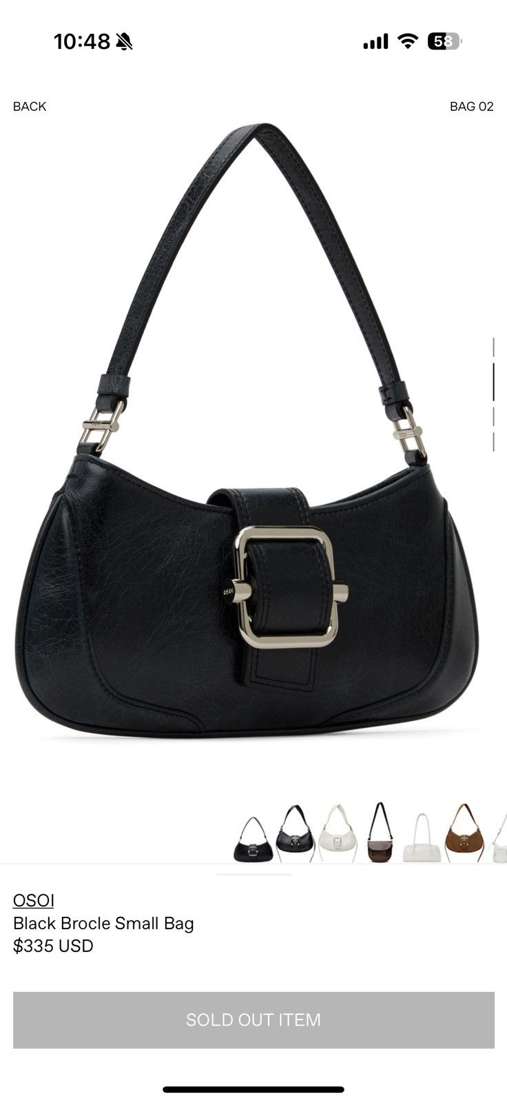 Other OSOI Small Brocle Bag Black Size ONE SIZE - 7 Thumbnail