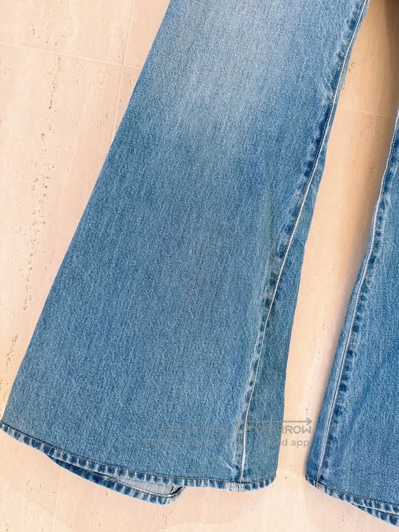 Chanel Chanel White-grinded denim flared trousers Size 24" / US 00 / IT 34 - 4 Thumbnail