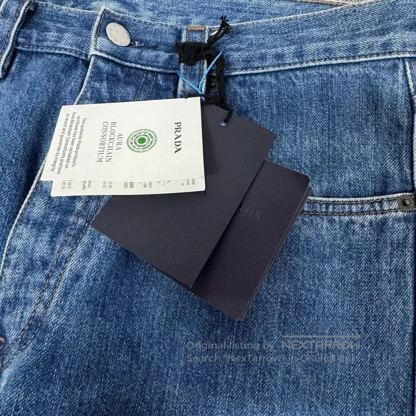 Prada Prada Triangle Logo Straight Jeans. Size US 30 / EU 46 - 4 Thumbnail