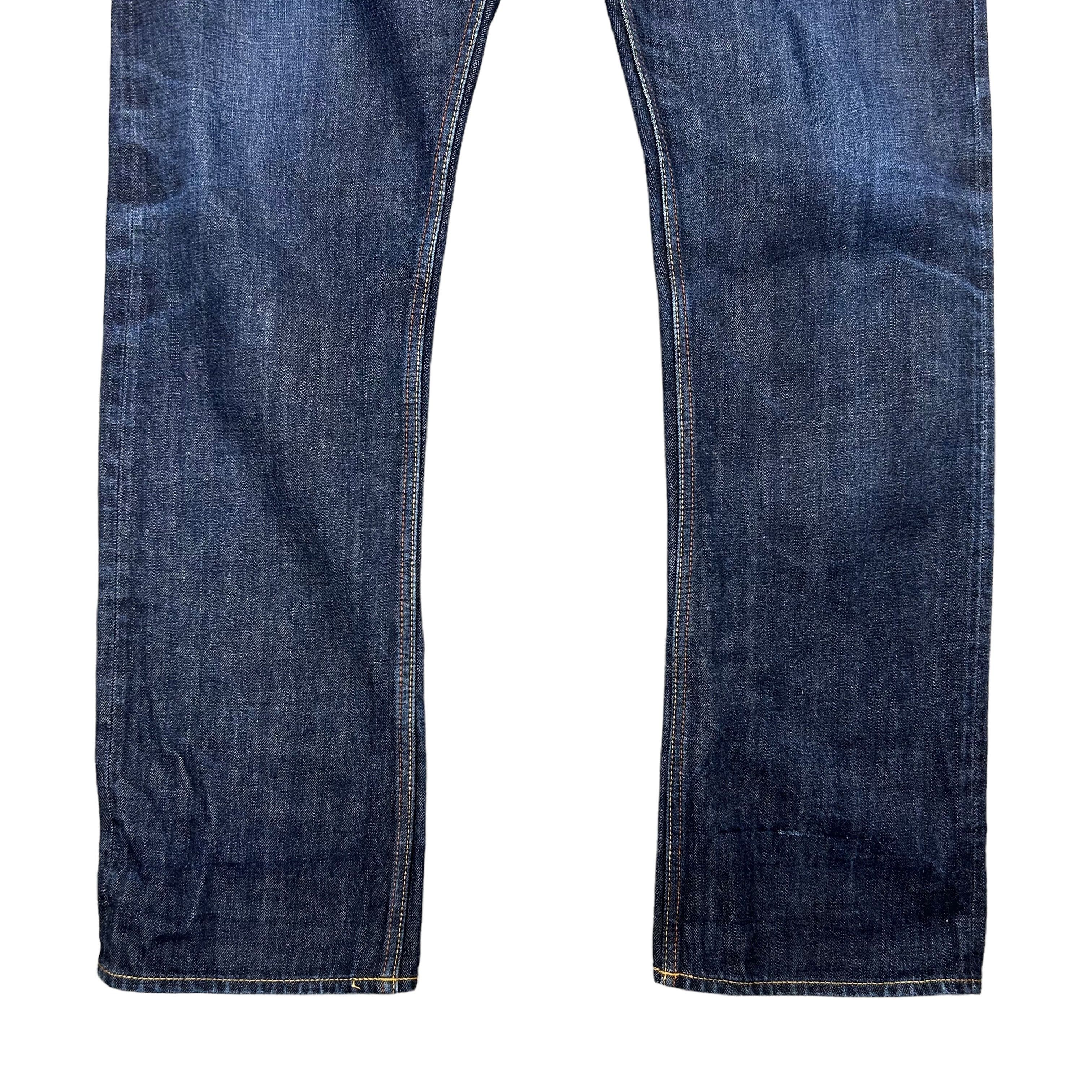 Japanese Brand × Vintage Redux Selvedge Raw Indigo Japanese Denim Regular W36L34 Size US 36 / EU 52 - 8 Thumbnail