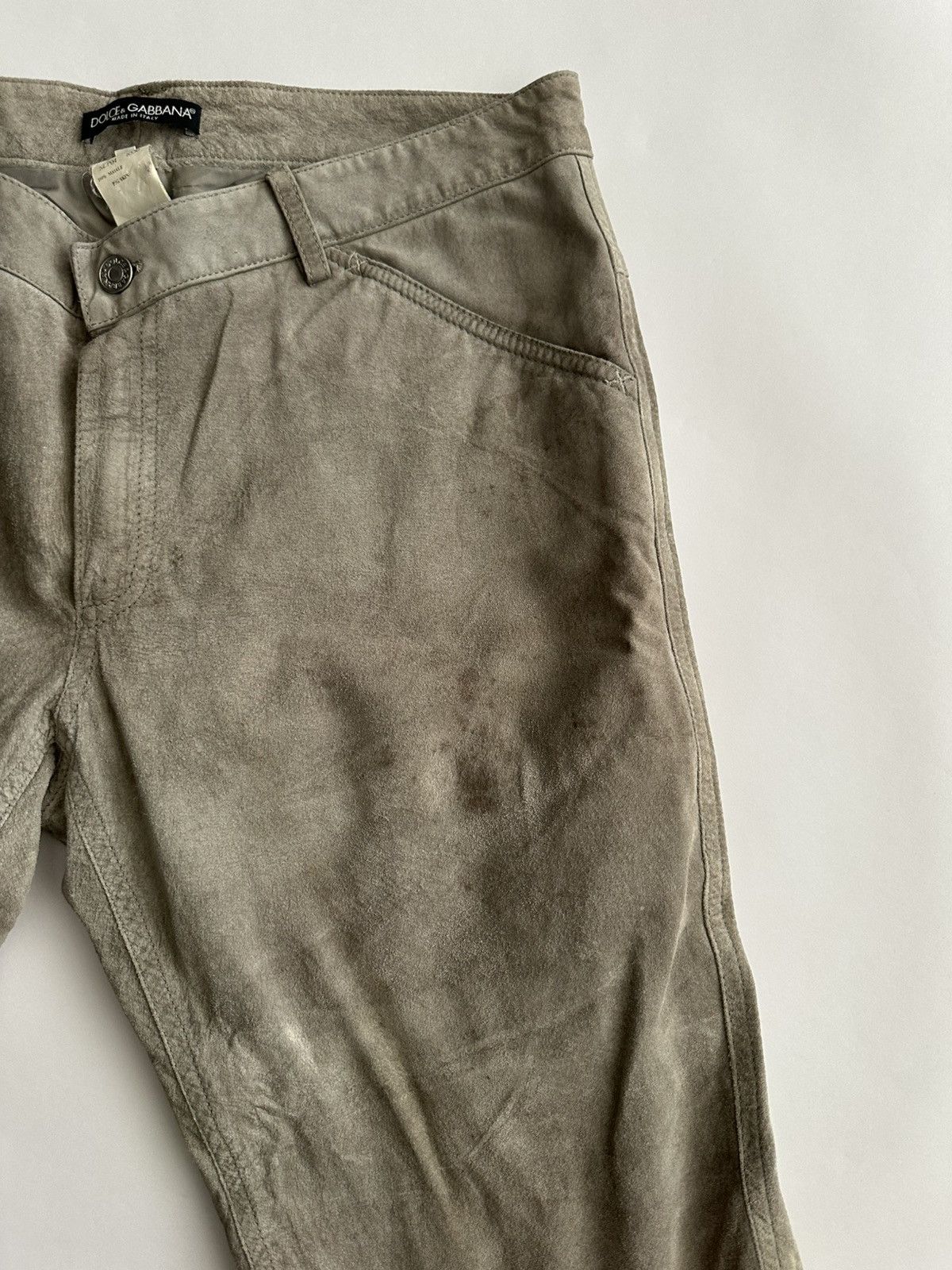 Dolce & Gabbana Dolce Gabbana 2000’s Pig Skin Leather Pants Size US 34 / EU 50 - 9 Thumbnail