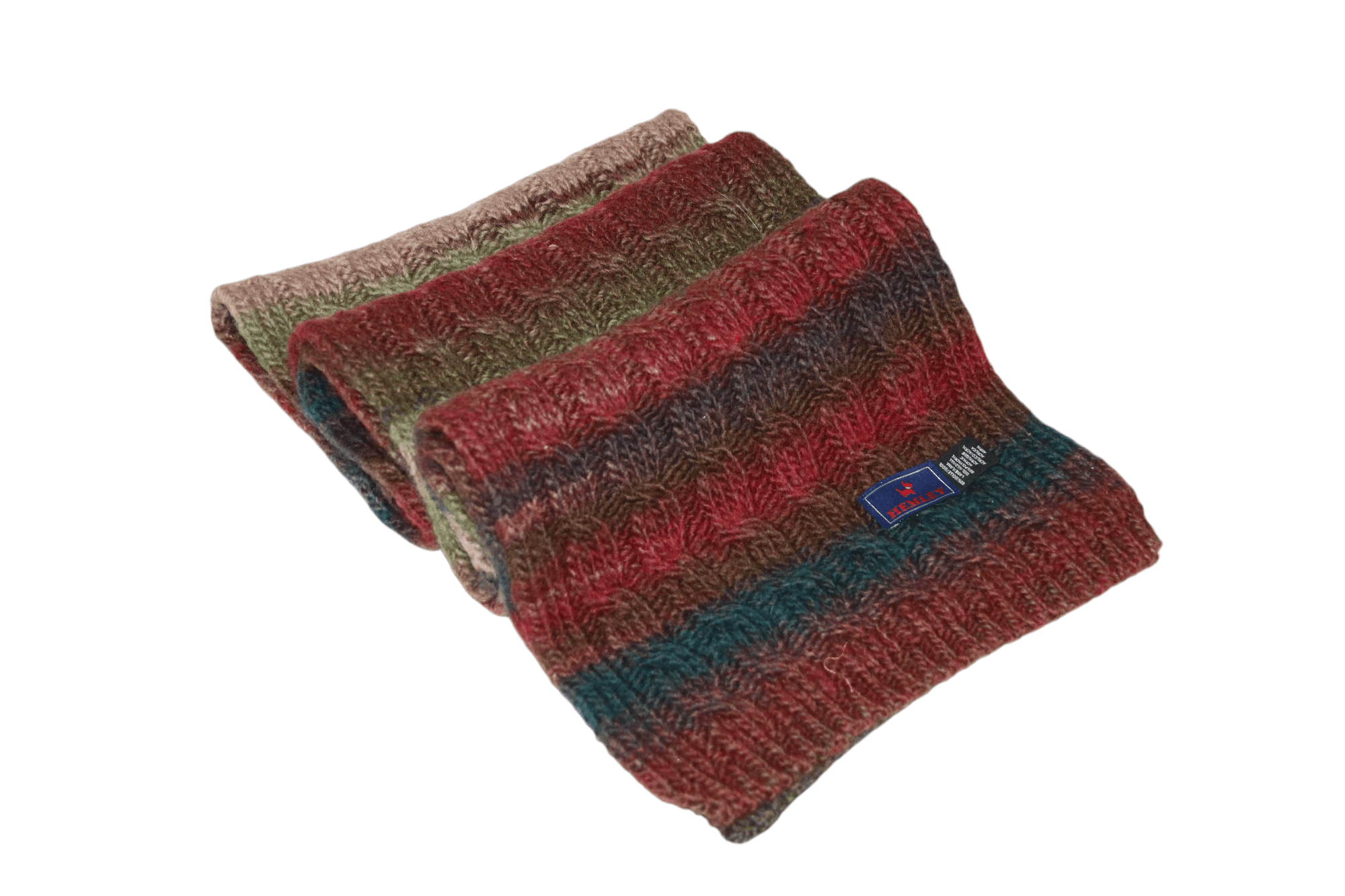 Other UK VTG Hemley gradient cable knit wool blend scarf 165x26cm Size ONE SIZE - 7 Thumbnail