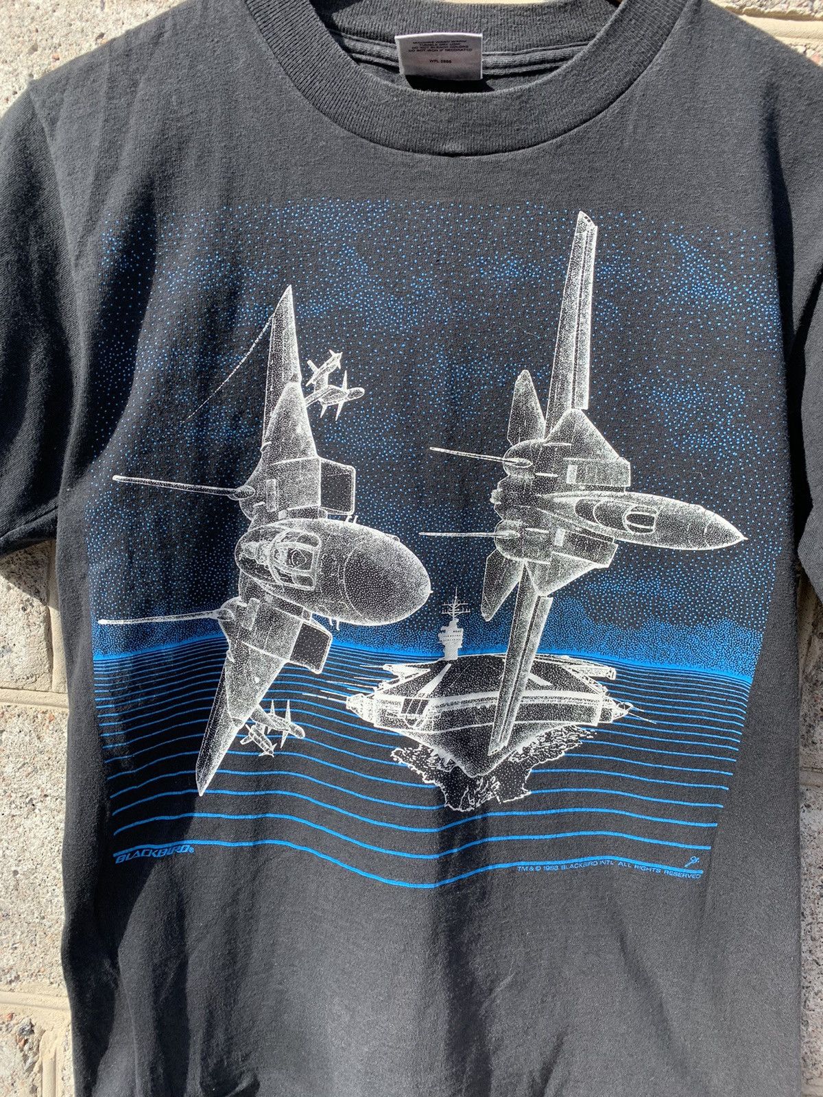 Band Tees × Blackbird × Vintage Vintage Blackbird F-14 Fighting Falcon T Shirt Size US M / EU 48-50 / 2 - 2 Thumbnail