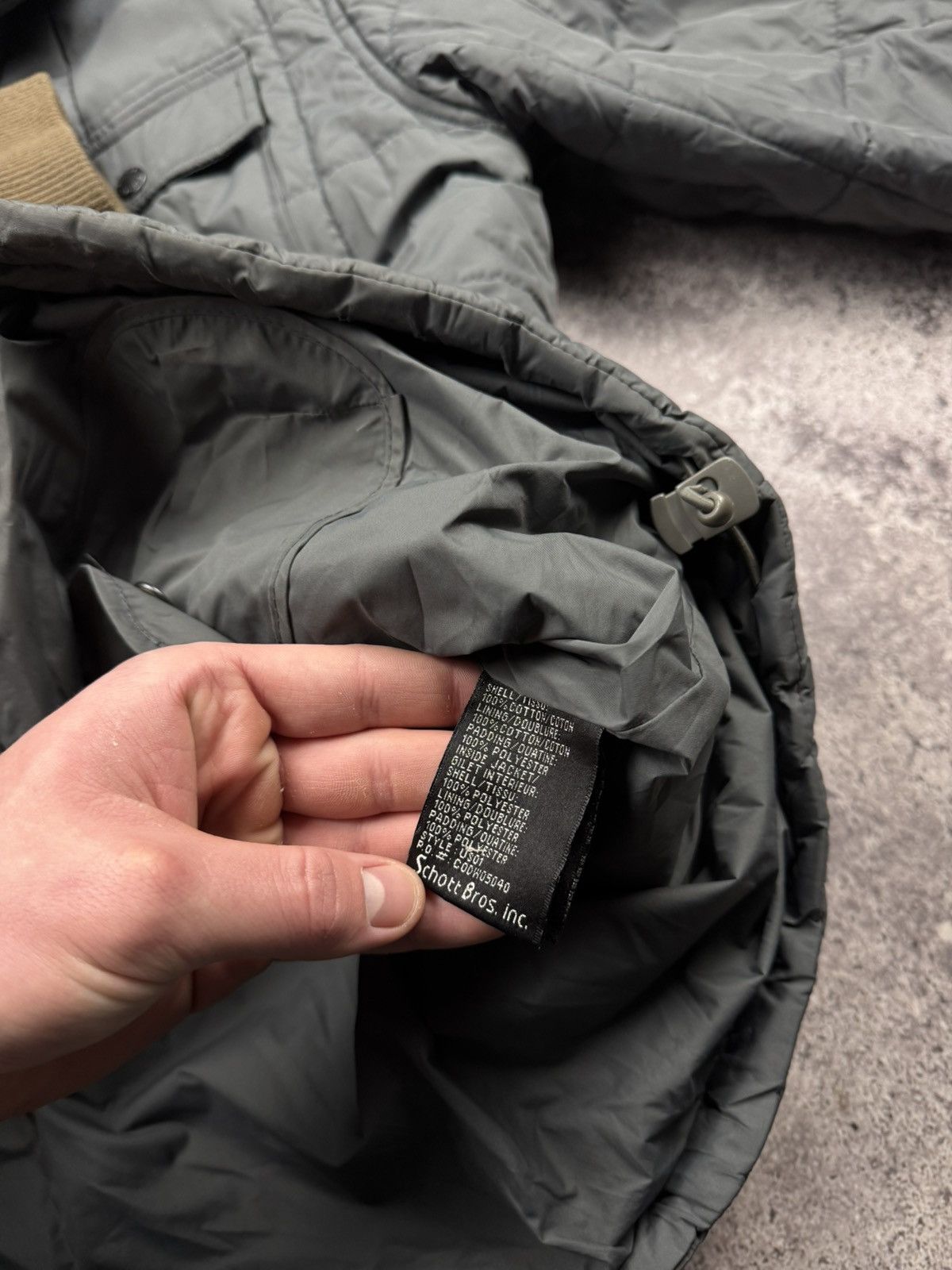 Schott Vintage SCHOTT Y2K Quilted Long Jacket Bomber Flight Militar Size US XL / EU 56 / 4 - 10 Thumbnail
