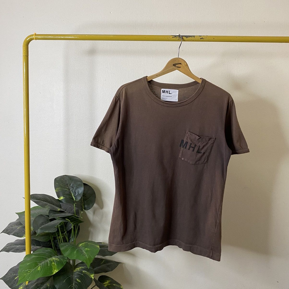 Margaret Howell MHL Single Pocket Sunfaded T Shirt Size US L / EU 52-54 / 3 - 1 Thumbnail