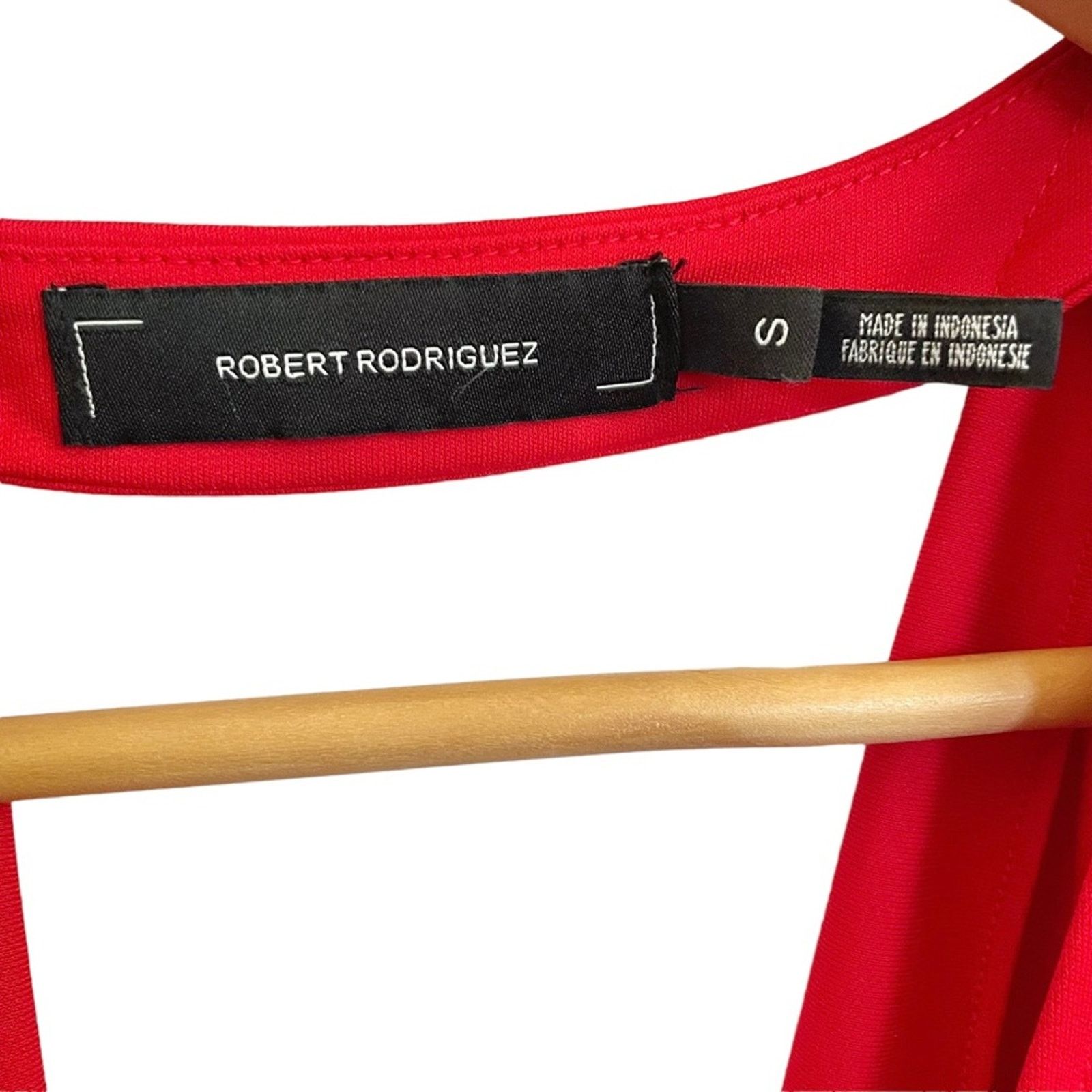 Robert Rodriguez Robert Rodriguez Tyler Red Drape Back Sleeveless Top Blouse Size S / US 4 / IT 40 - 4 Thumbnail