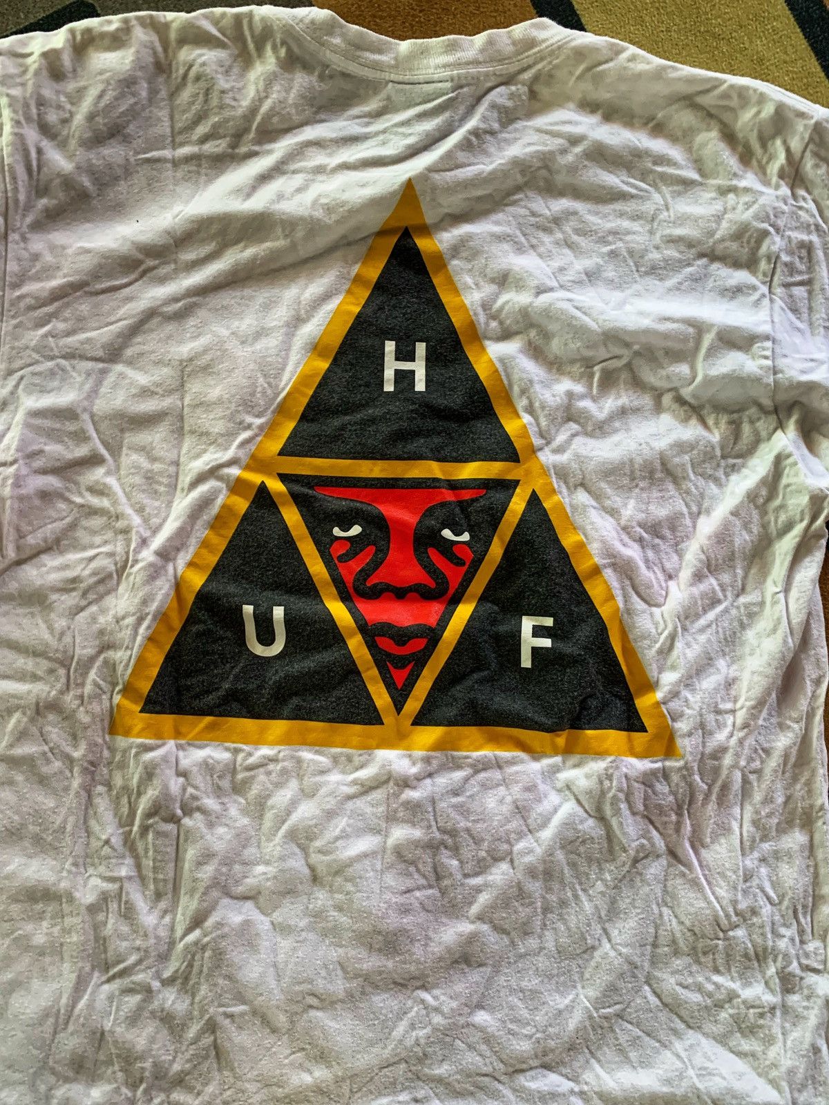 Huf × Vintage HUF White Tee Logo's Size US M / EU 48-50 / 2 - 5 Thumbnail