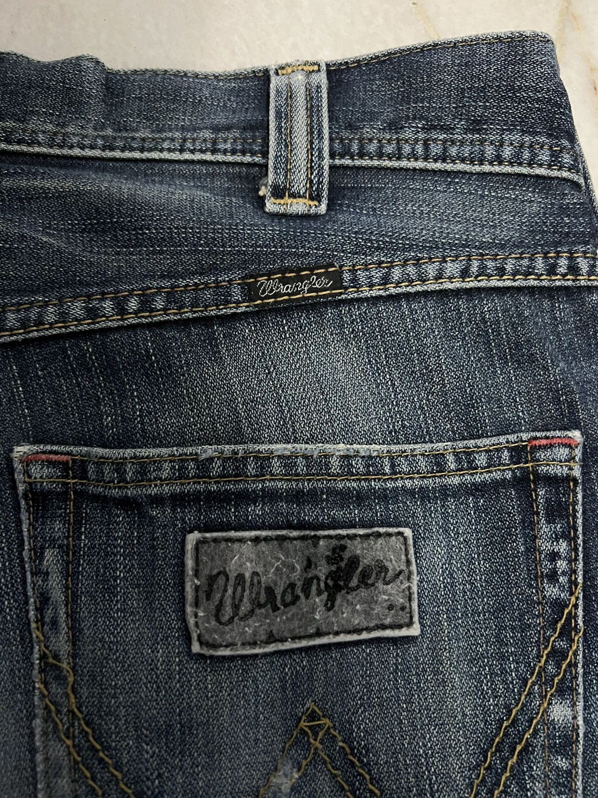 Vintage × Wrangler WRANGLER FLARE JEANS Size US 32 / EU 48 - 9 Thumbnail