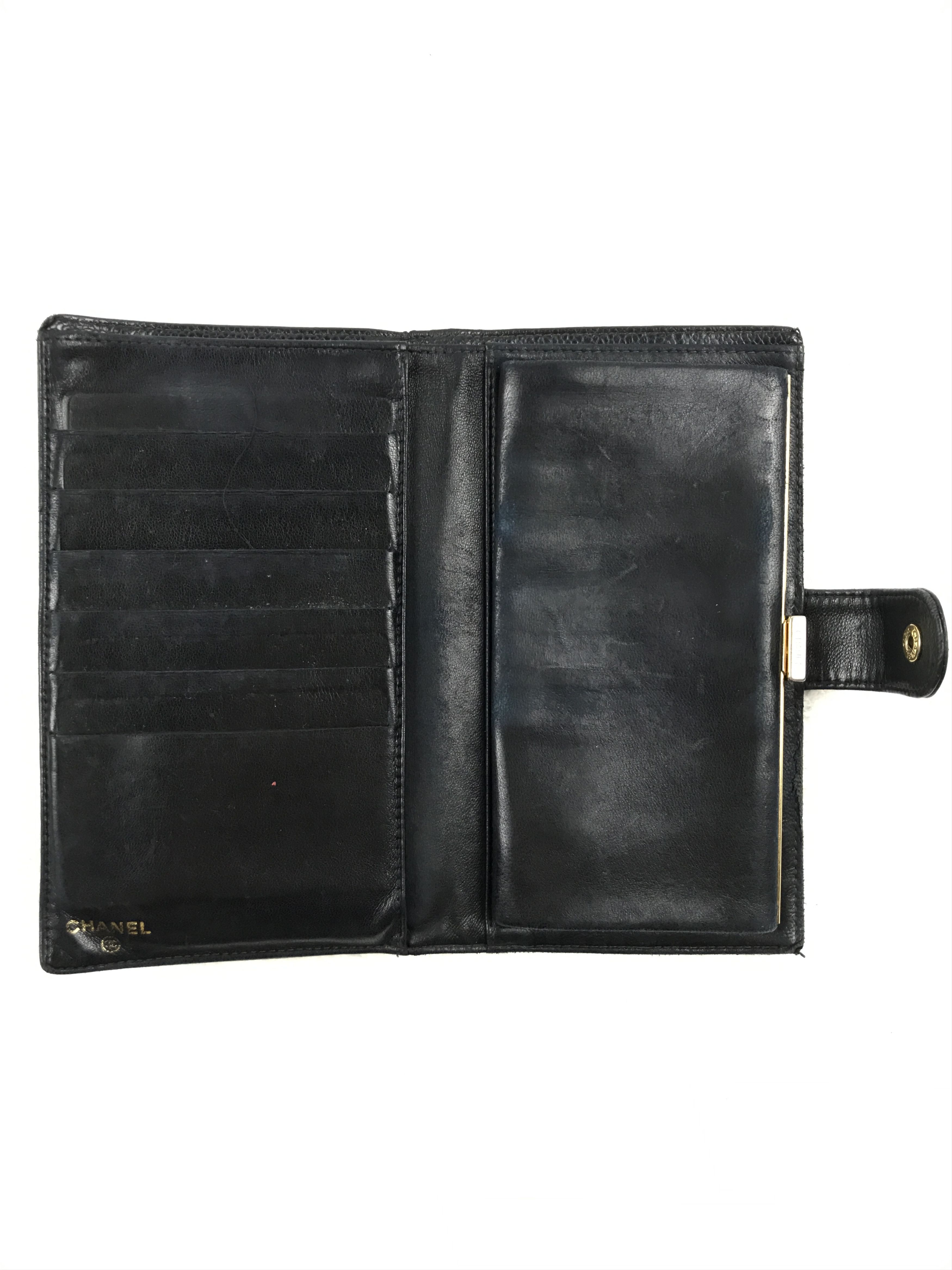 Chanel Chanel Black Caviar Leather CC Logo Bifold Wallet With Box Size ONE SIZE - 12 Thumbnail
