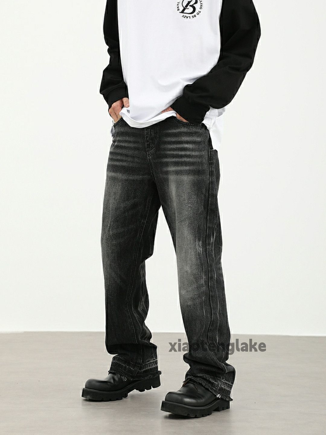 Jean × Vintage washed faded cleanfit yuppie punk grunge jeans Size US 32 / EU 48 - 1 Thumbnail