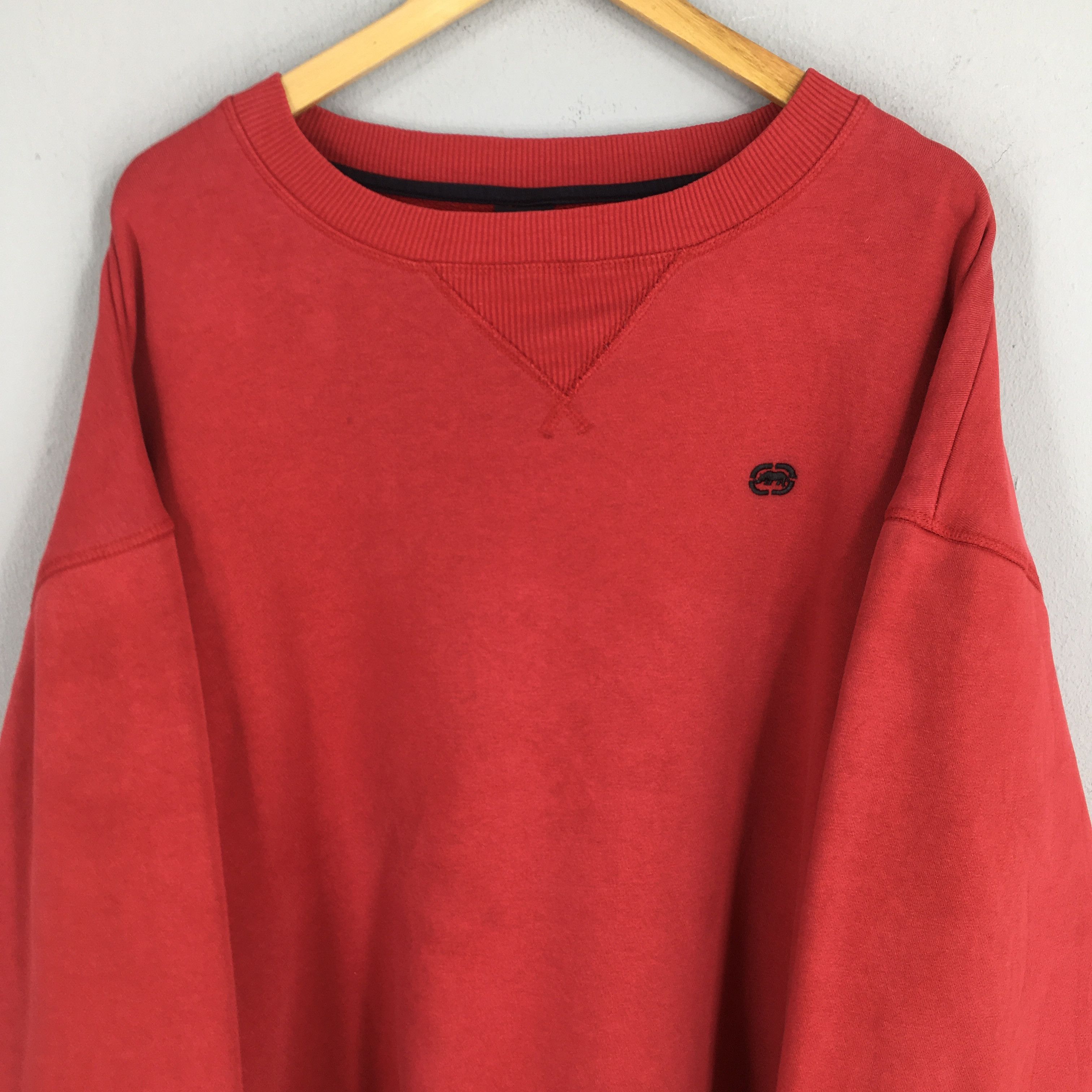 Ecko Unltd. Vintage 90s Ecko Function Red Sweatshirt 2XLarge Size US XXL / EU 58 / 5 - 2 Thumbnail