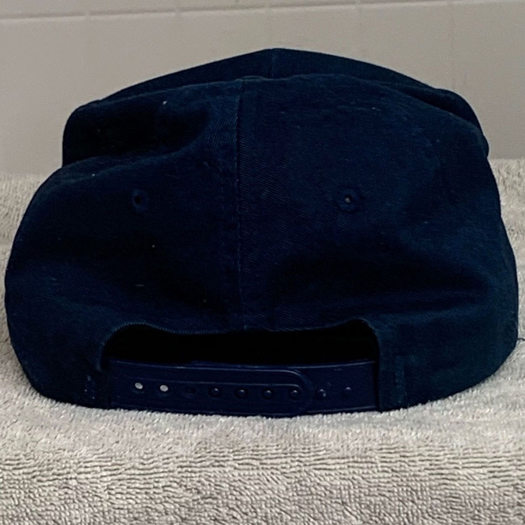 NASCAR VINTAGE 1999 MENS BUSCH NASCAR RACING BIG EMBROIDERED SNAPBACK NICE Baseball Cap One Size Blue Mens Size ONE SIZE - 4 Thumbnail