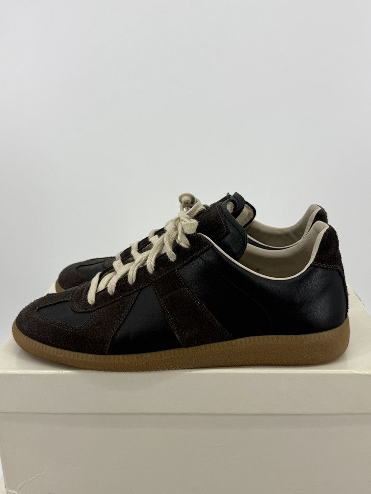 Maison Margiela GAT Low Black Brown Size US 7 / EU 40 - 4 Thumbnail