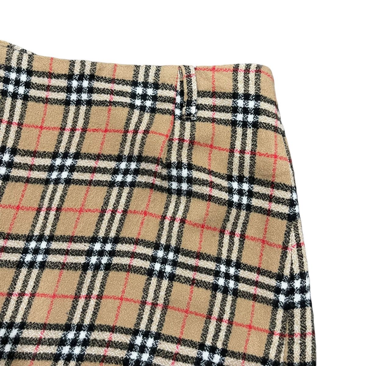 Burberry × Burberry Prorsum Burberrys Made in England Nova Check LambsWool Mini Skirt Size 26" / US 2 / IT 38 - 15 Thumbnail