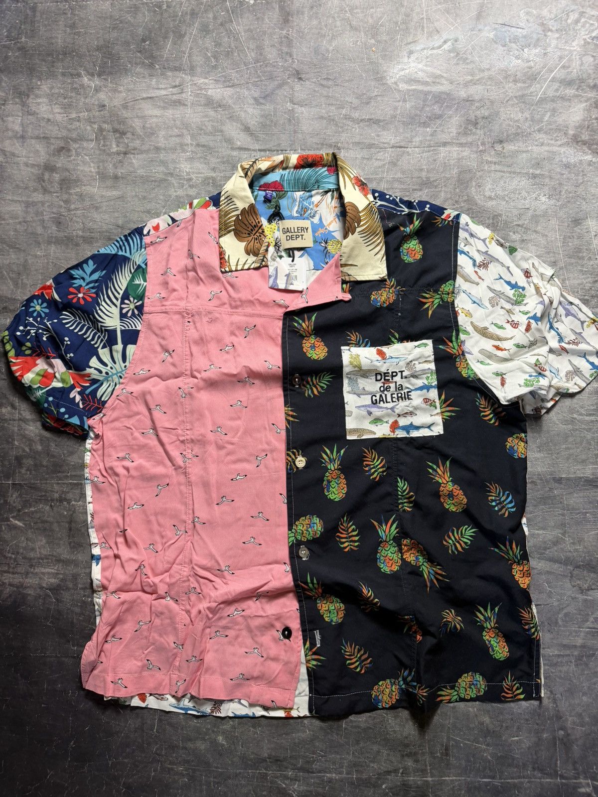 Gallery Dept. Gallery Dept Parker Patchwork Shirt Size US XXL / EU 58 / 5 - 1 Thumbnail