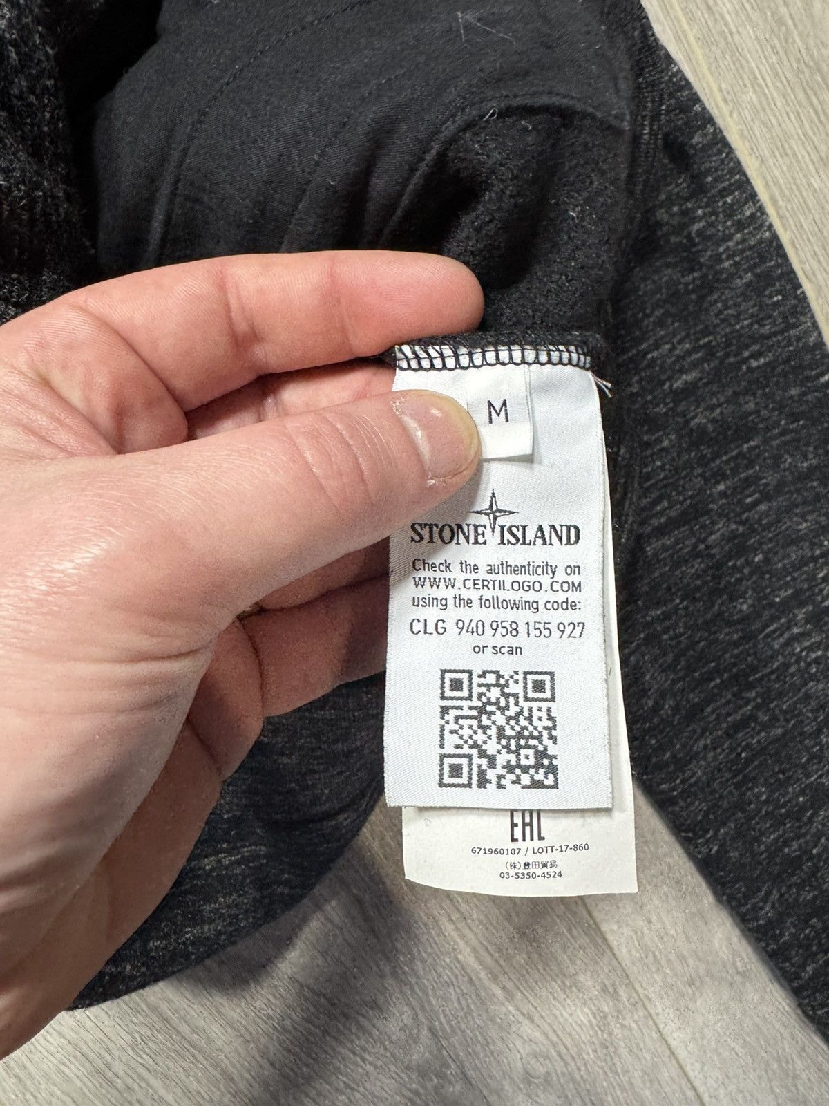 Stone Island Stone Island Shadow Project Grey Black Kangaroo Sweatshirt Size US M / EU 48-50 / 2 - 5 Thumbnail