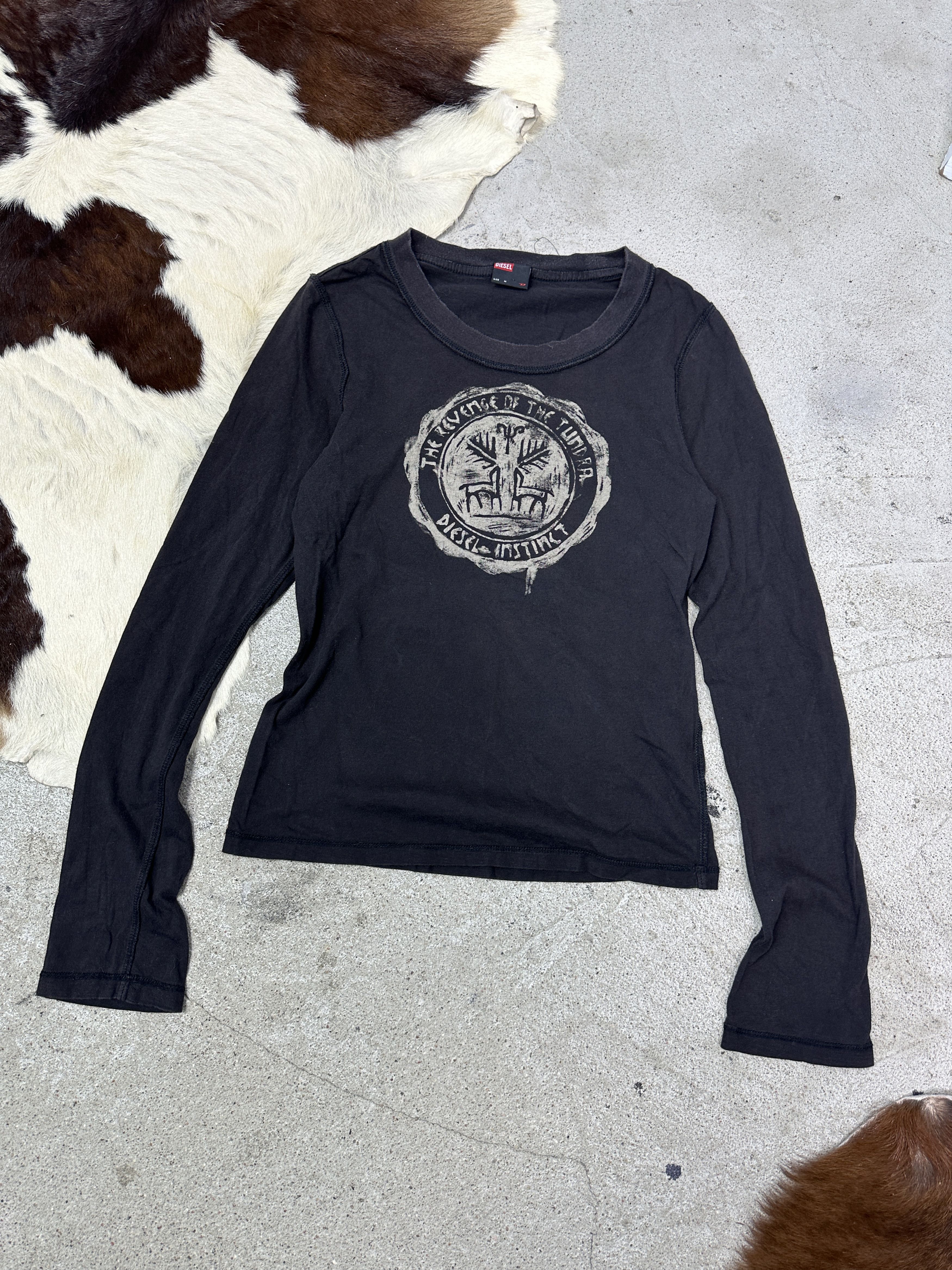 Diesel Vintage Streetwear Old School Diesel Longsleeve Y2K Size M / US 6-8 / IT 42-44 - 2 Thumbnail