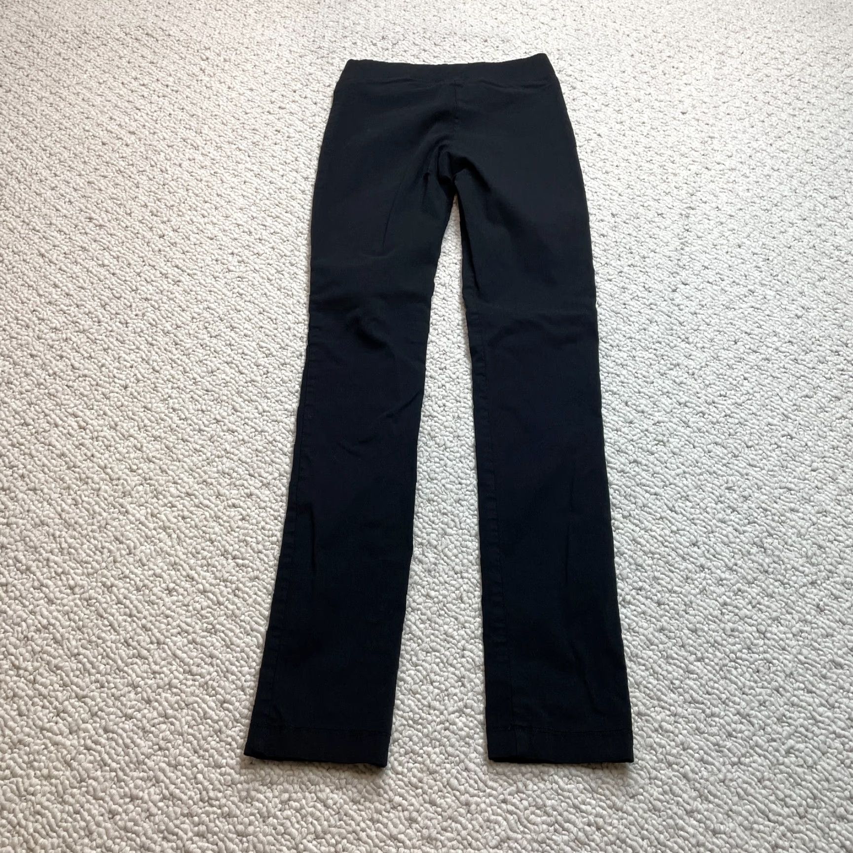 Vintage 2B Clothing Sweatpants Women Small Black Solid Stretch Rayon Nylon Spandex 24x30 Jersey Low Rise Inseam 30 in Size 42" / US 20 - 8 Thumbnail