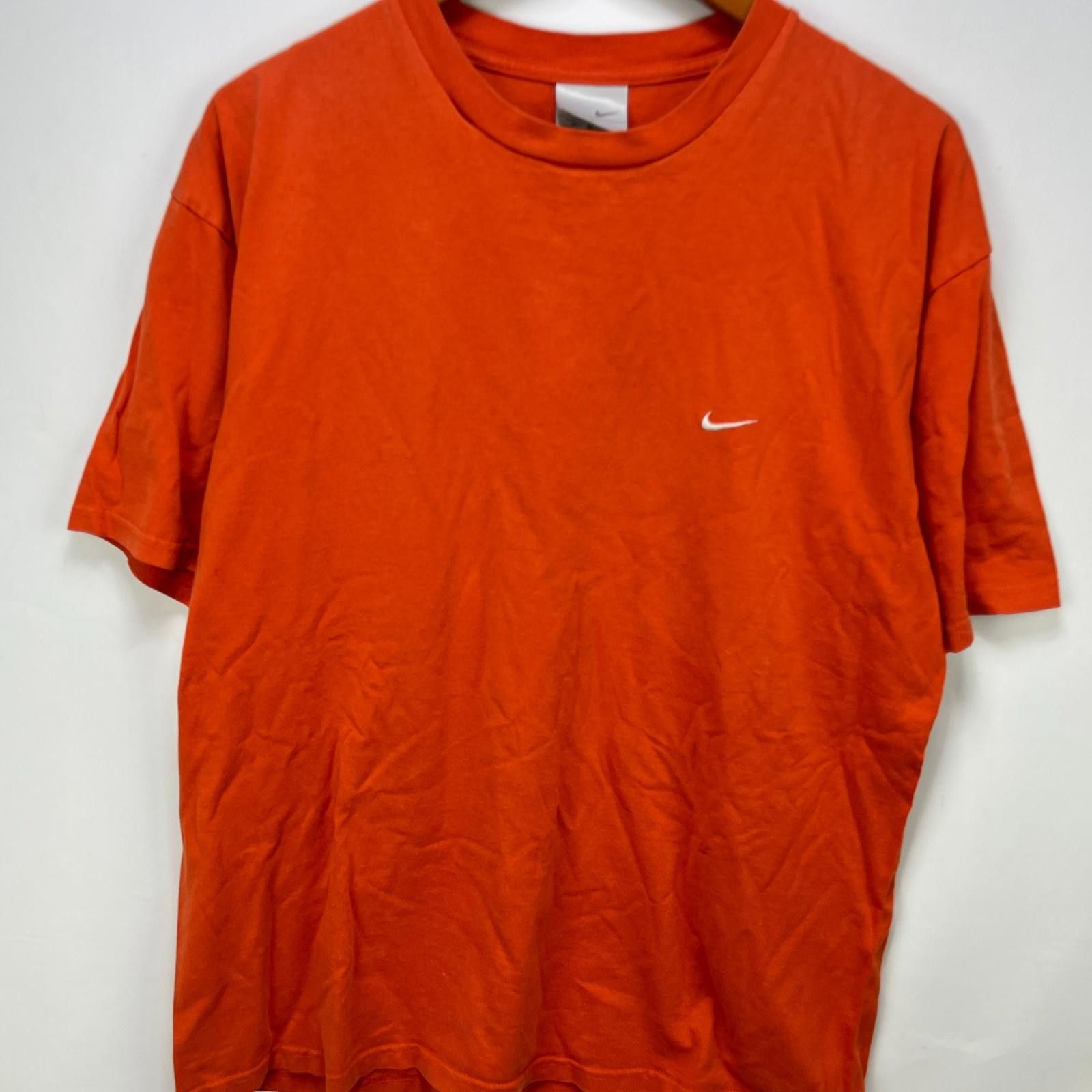 Nike Vintage Nike Swoosh Mini Y2K T-Shirt Orange Large Size US L / EU 52-54 / 3 - 2 Thumbnail
