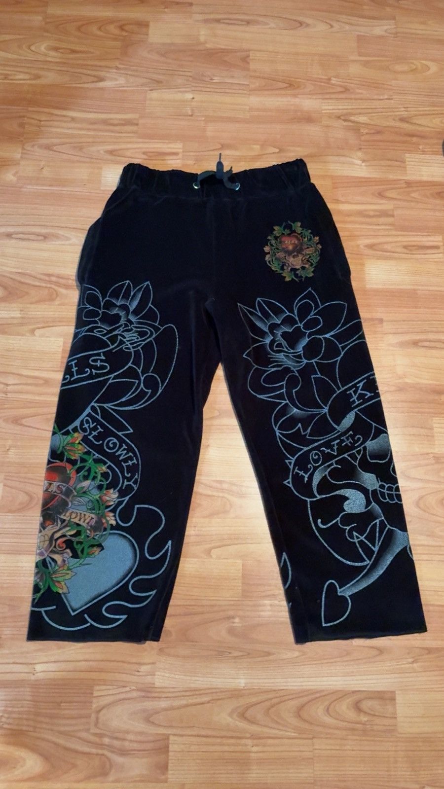 Ed Hardy × Vintage Vintage Ed hardy printed sweatpants Size US 30 / EU 46 - 1 Preview