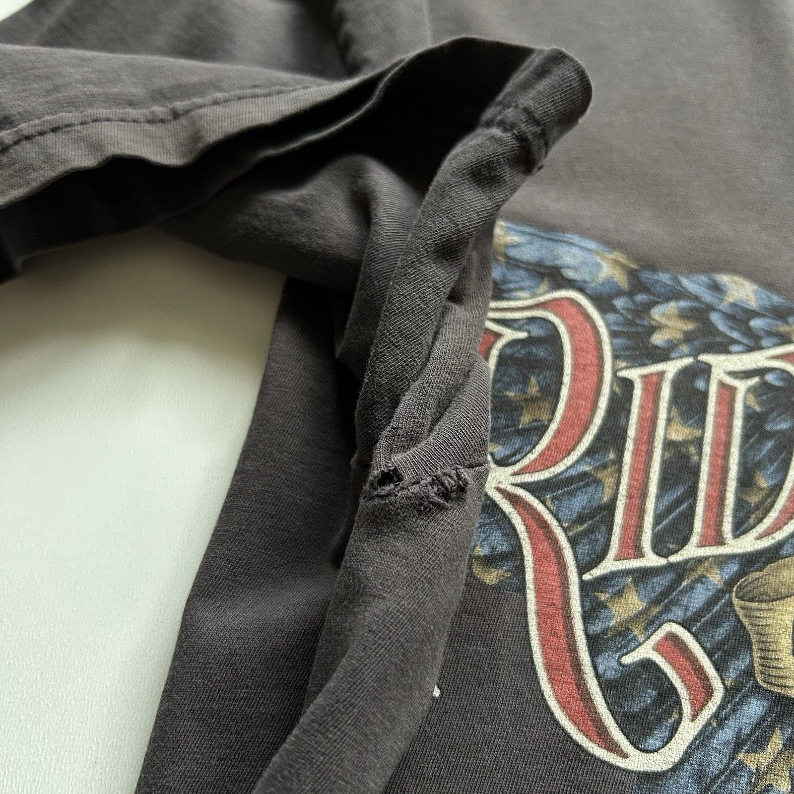 Harley Davidson × Vintage Vintage Harley Davidson Shirt Large Faded Black Eagle Rare Size US L / EU 52-54 / 3 - 5 Thumbnail